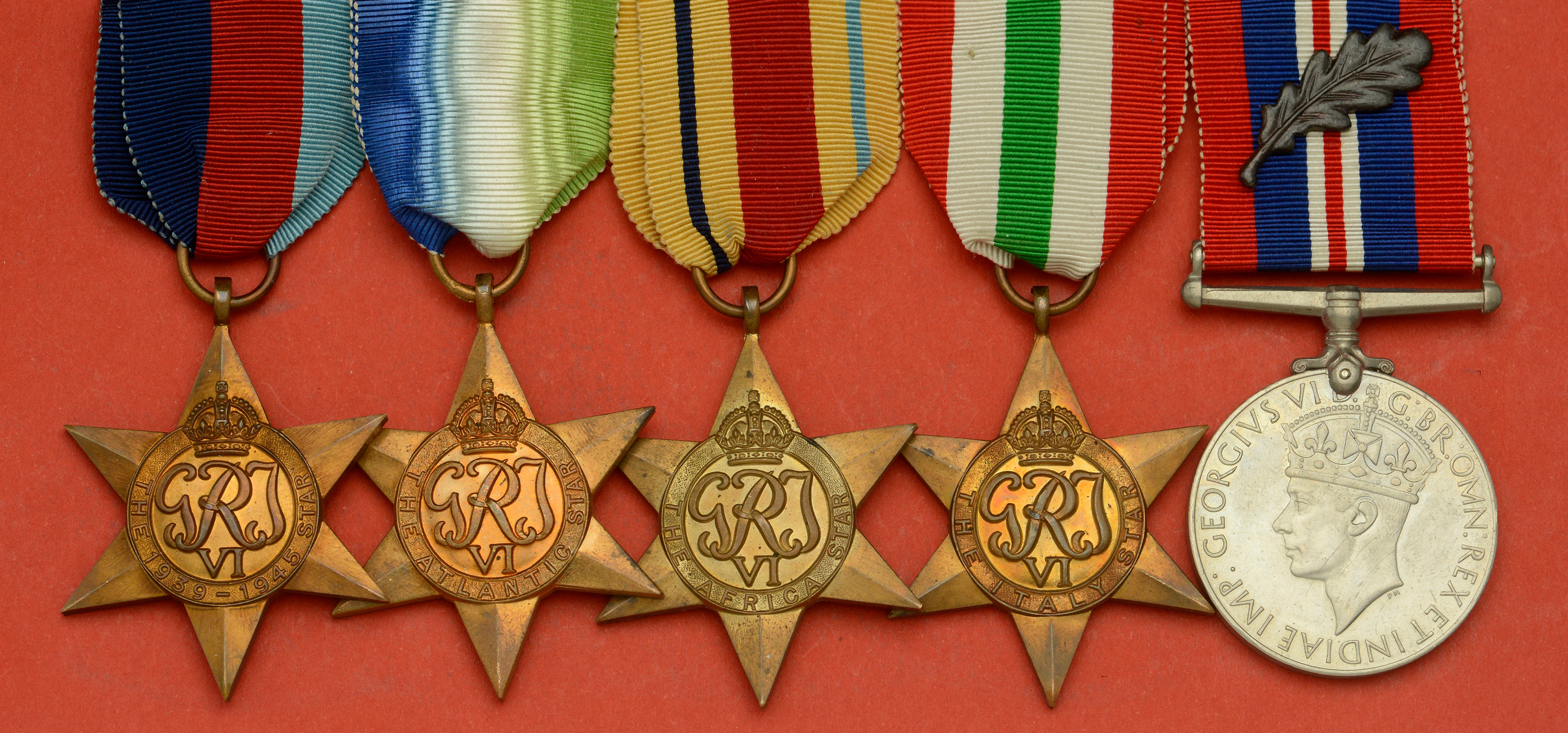 An outstanding Second War posthumous M.I.D. group of five awarded