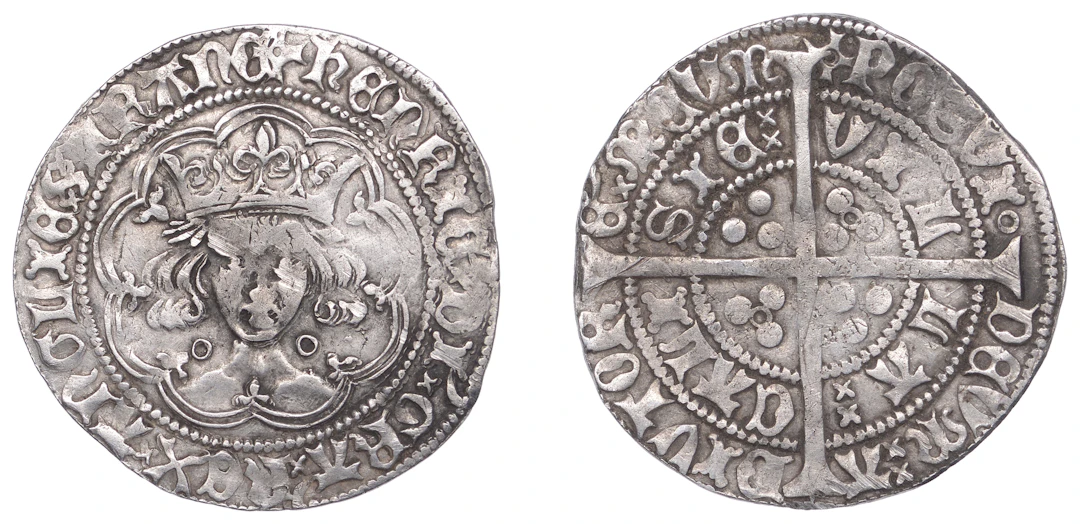 Henry VI (First reign, 1422-1461), Annulet issue, Groat, Calais, mm.