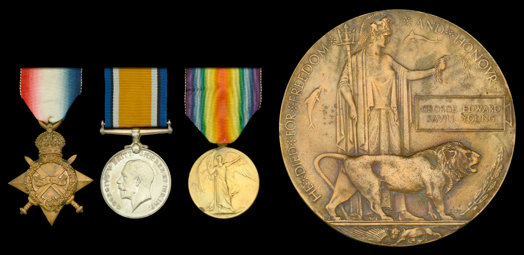 Three: Major G. E. S. Young, Irish Guards, who, having been wounded
