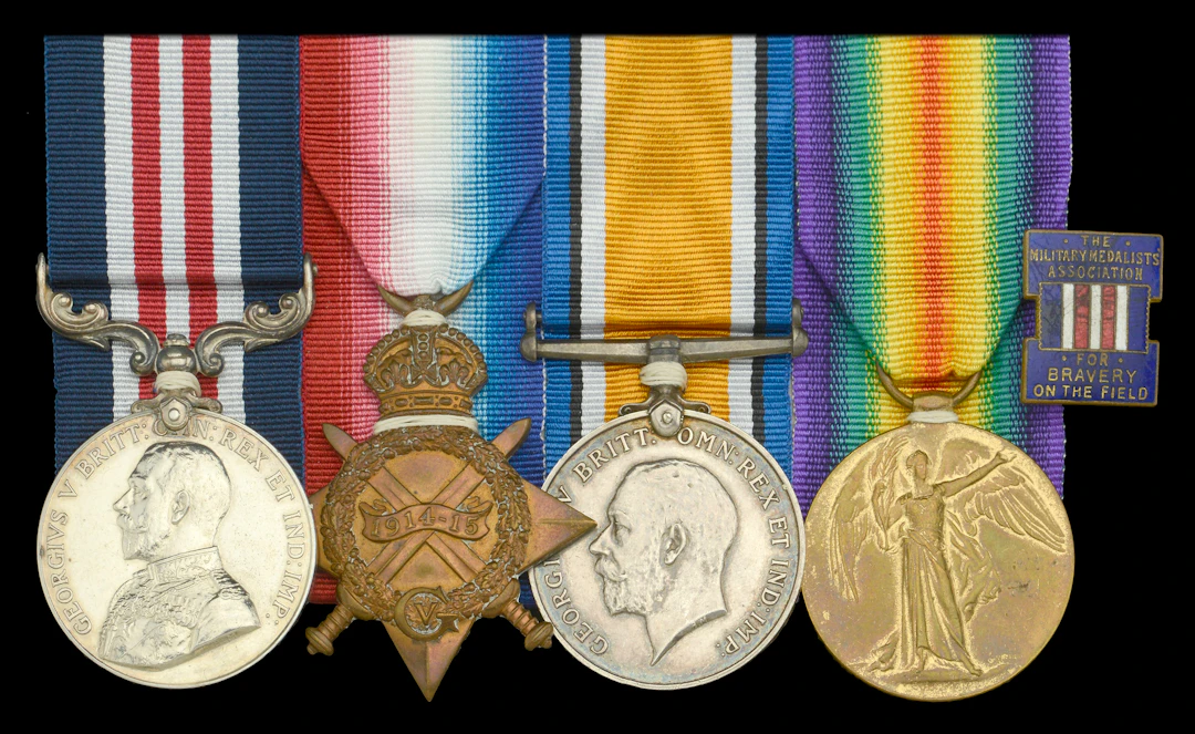 A Great War ‘Western Front’ M.M. group of four awarded to Private