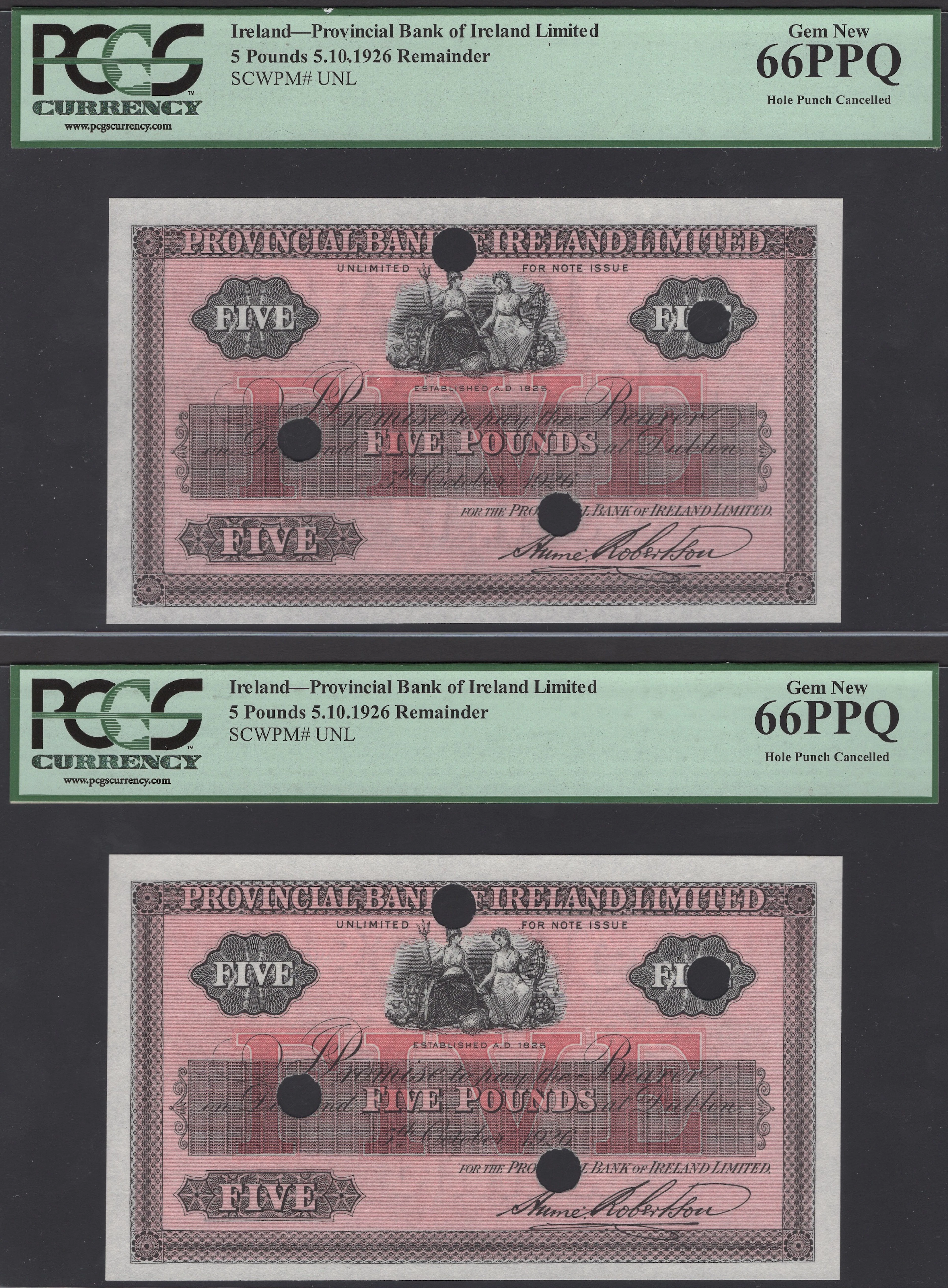 Provincial Bank of Ireland Ltd, remainder £5 (2), 5 October 1926