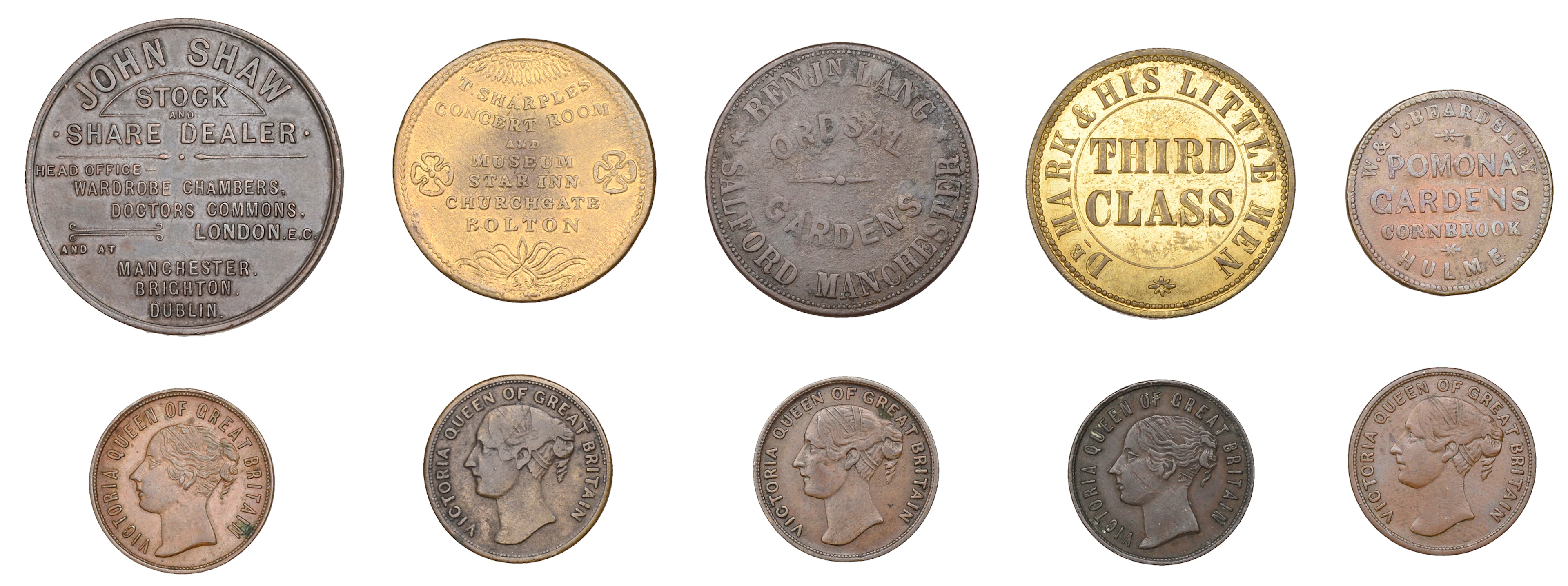 Miscellaneous Tokens and Checks, LANCASHIRE, Bolton, Star Inn, T[homas]