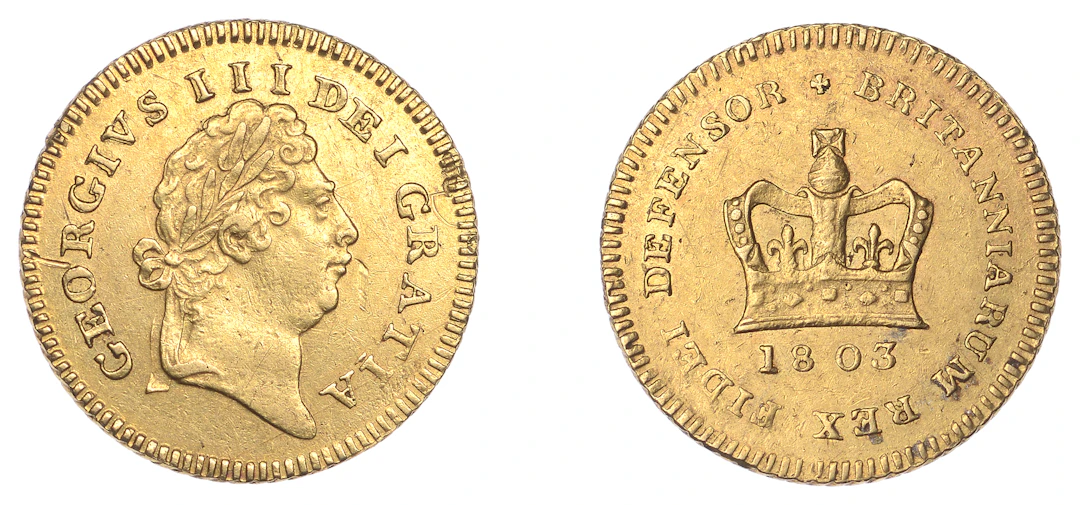 George III (1760-1820), Pre-1816 issues, Third-Guinea, 1803, first