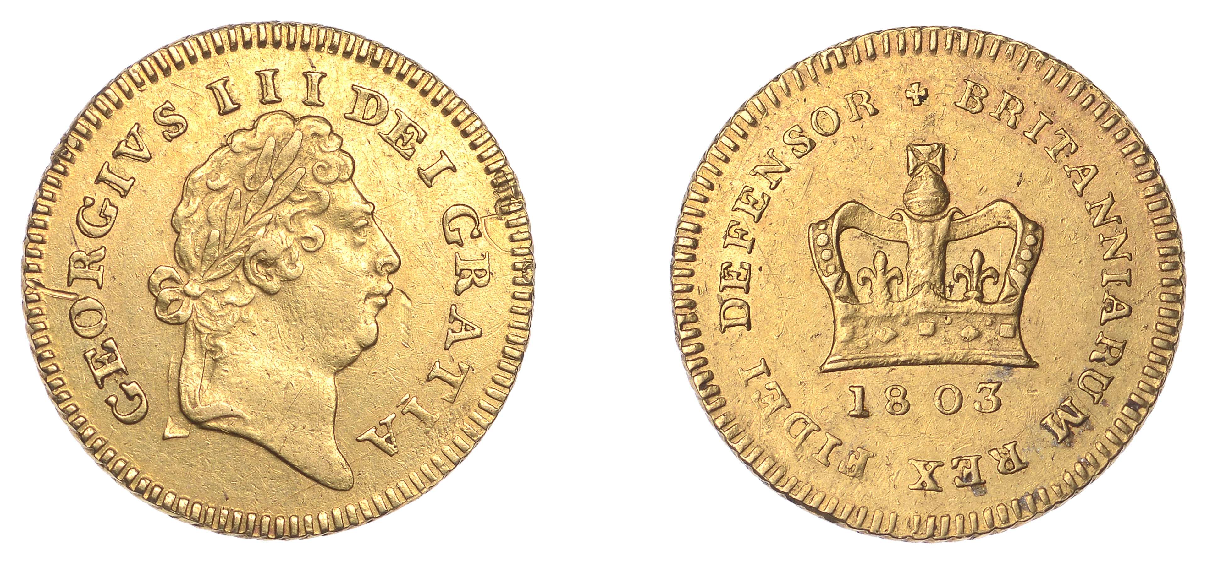 George III (1760-1820), Pre-1816 issues, Third-Guinea, 1803, first