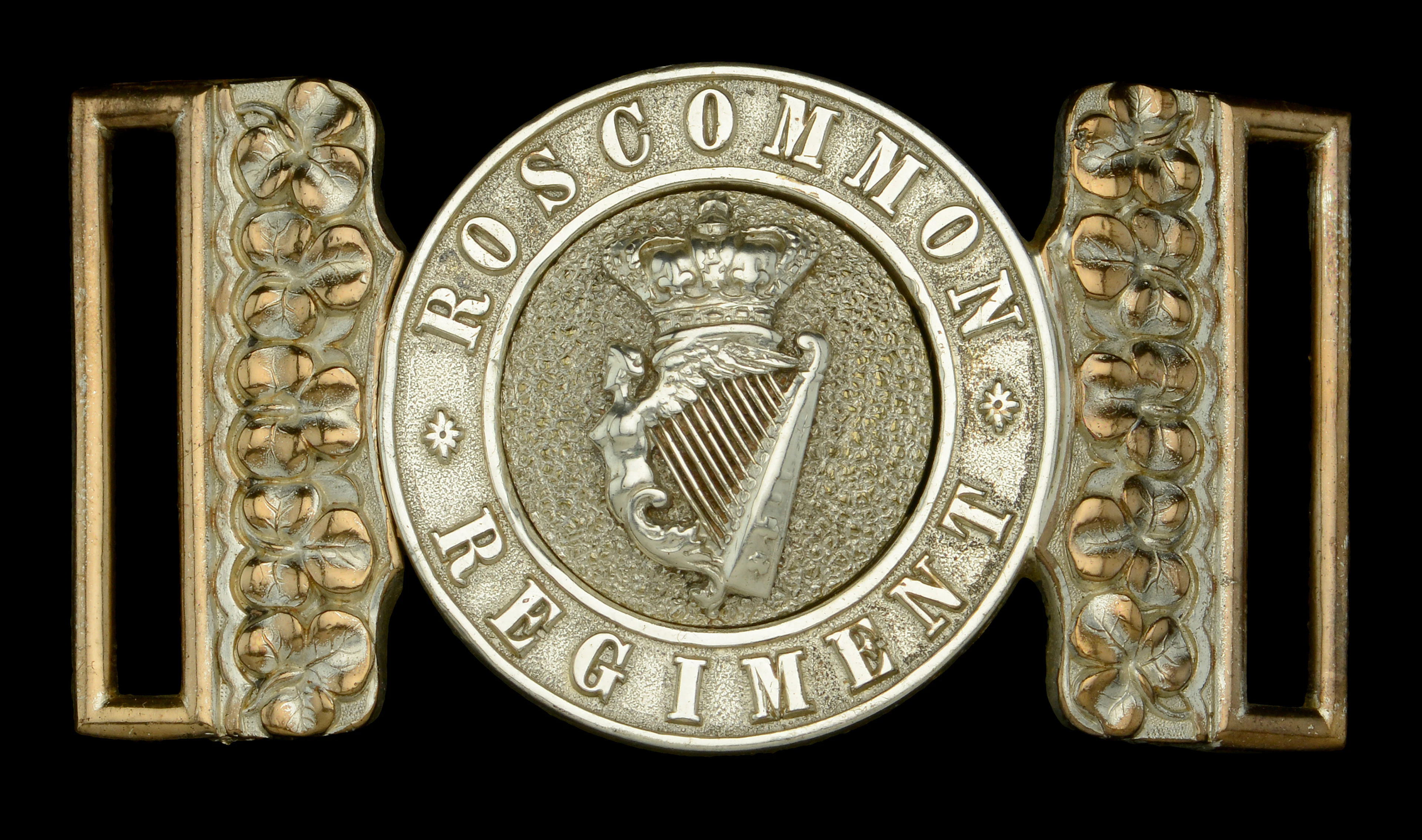Roscommon Militia Regiment Officer’s Waist Belt Clasp. A very good