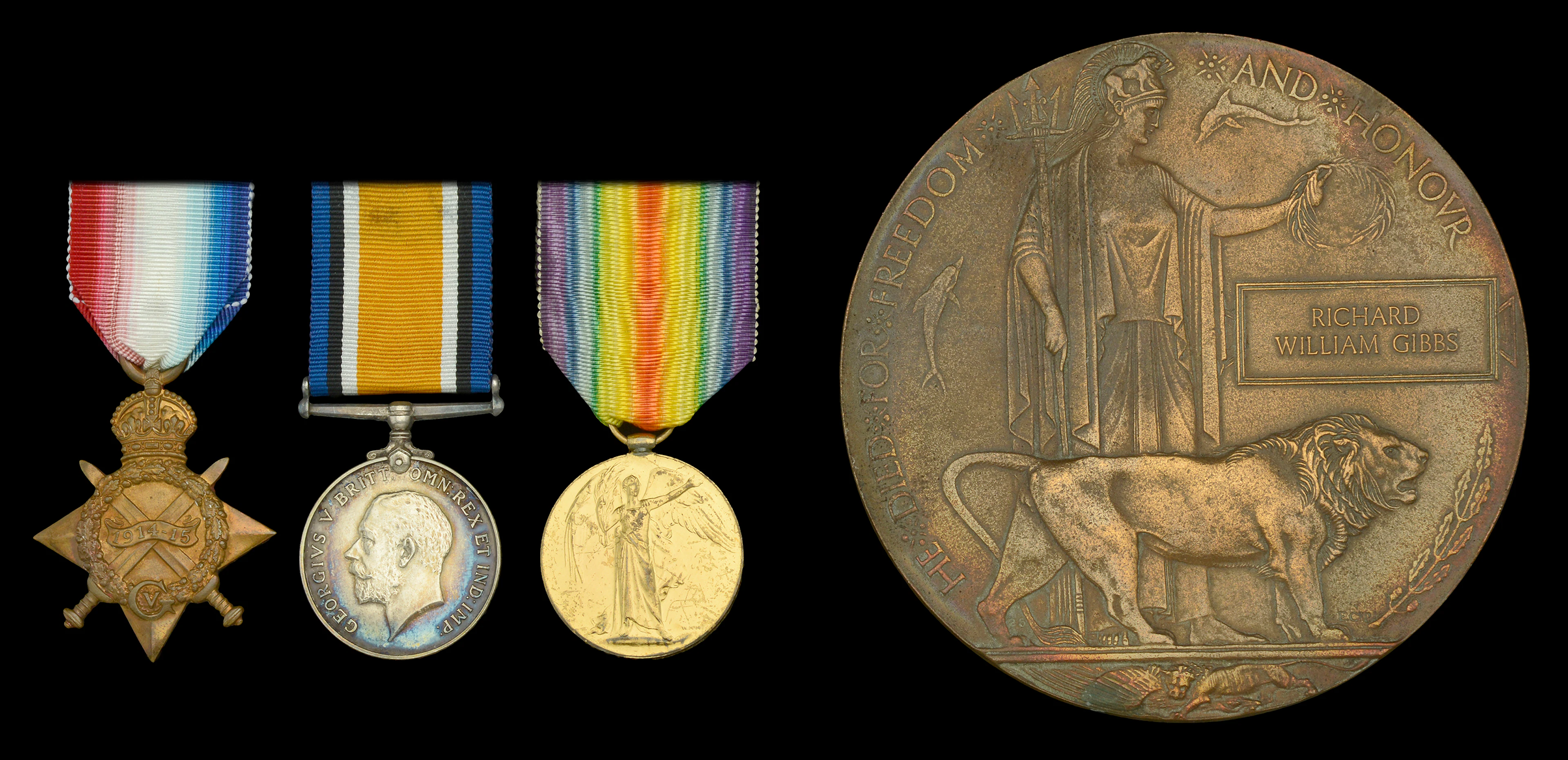 Three: Sapper R. W. Gibbs, Royal Engineers, who died of wounds on