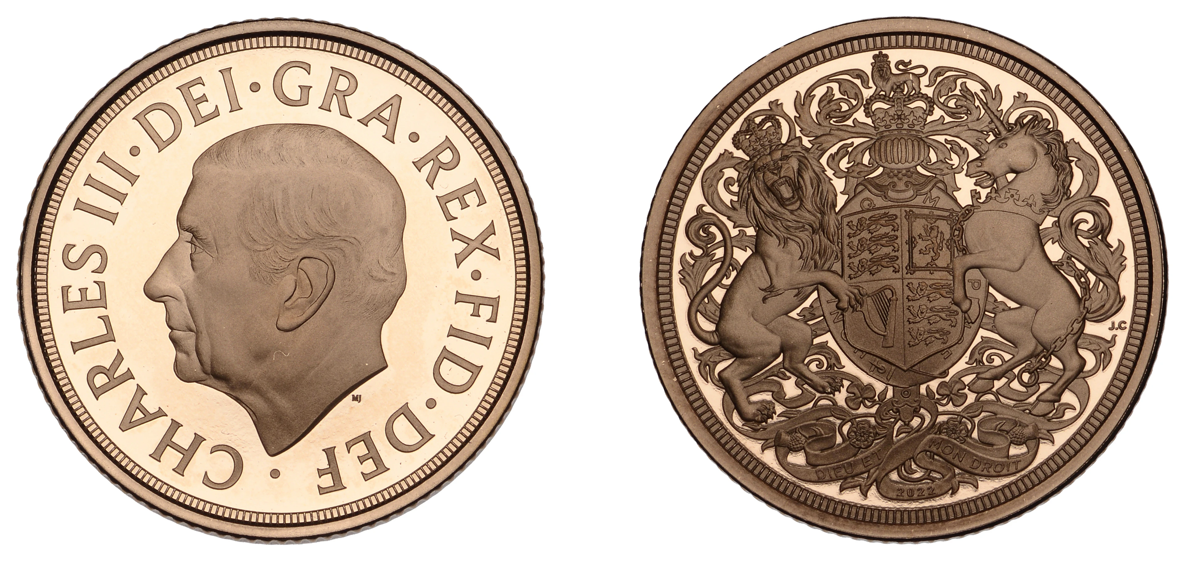 Charles III (2022-Present), Proof Sovereign, 2022, Memorial Issue.