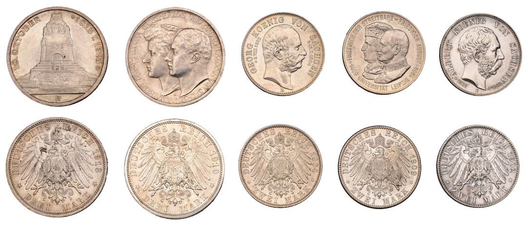 Germany, Saxony, Albert I, 2 Mark, 1902, Death of King, Dresden (J