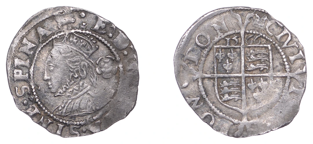 Elizabeth I (1558-1603), Third issue, Threehalfpence, 1566, mm. portcullis