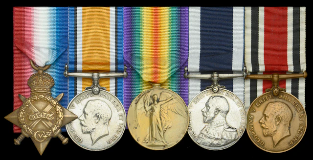 Five: Petty Officer W. J. Charles, Royal Navy, who served in H.M.S.