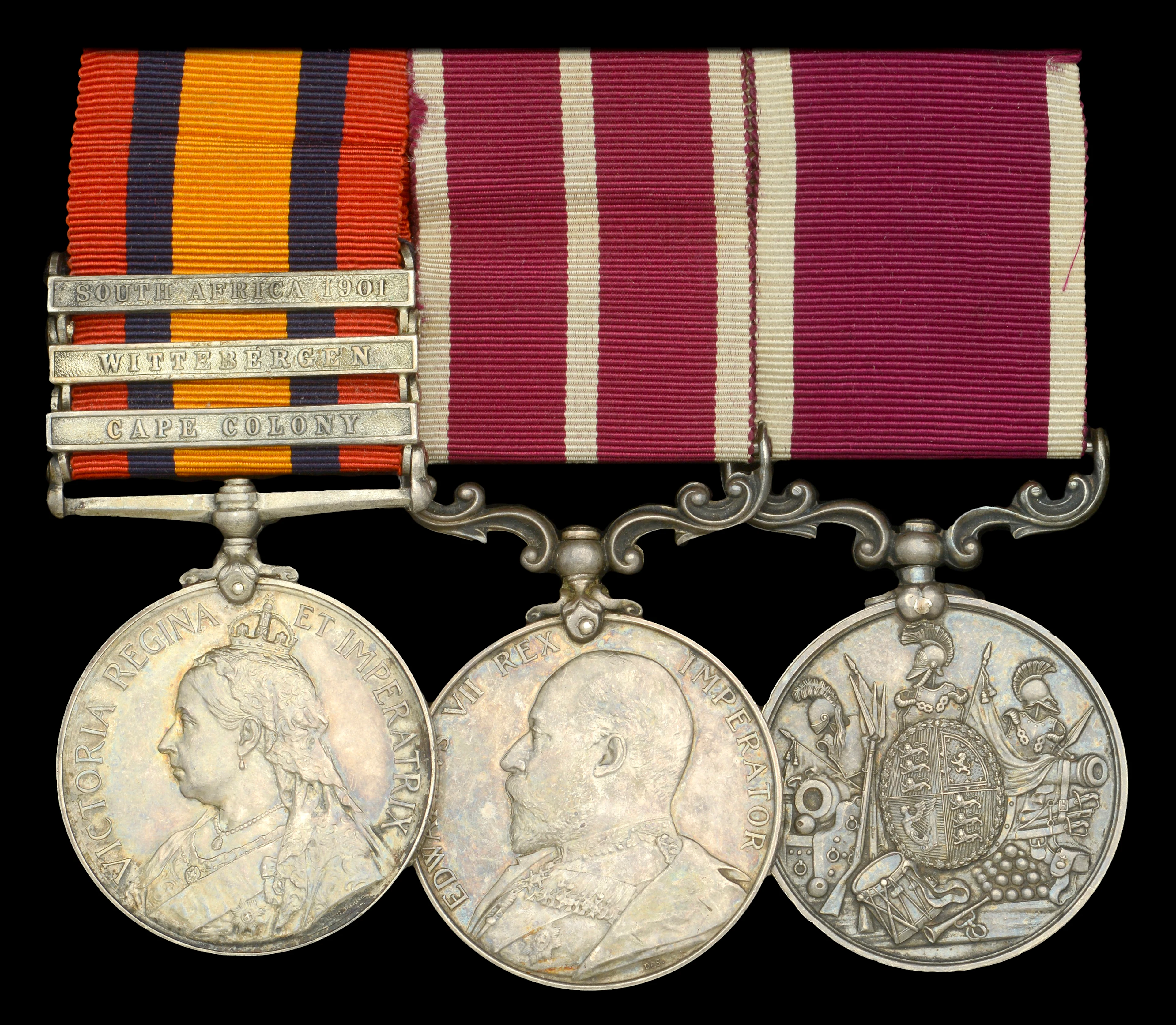 Three: Quarter-Master Sergeant E. White, Worcestershire Regiment Queen’s