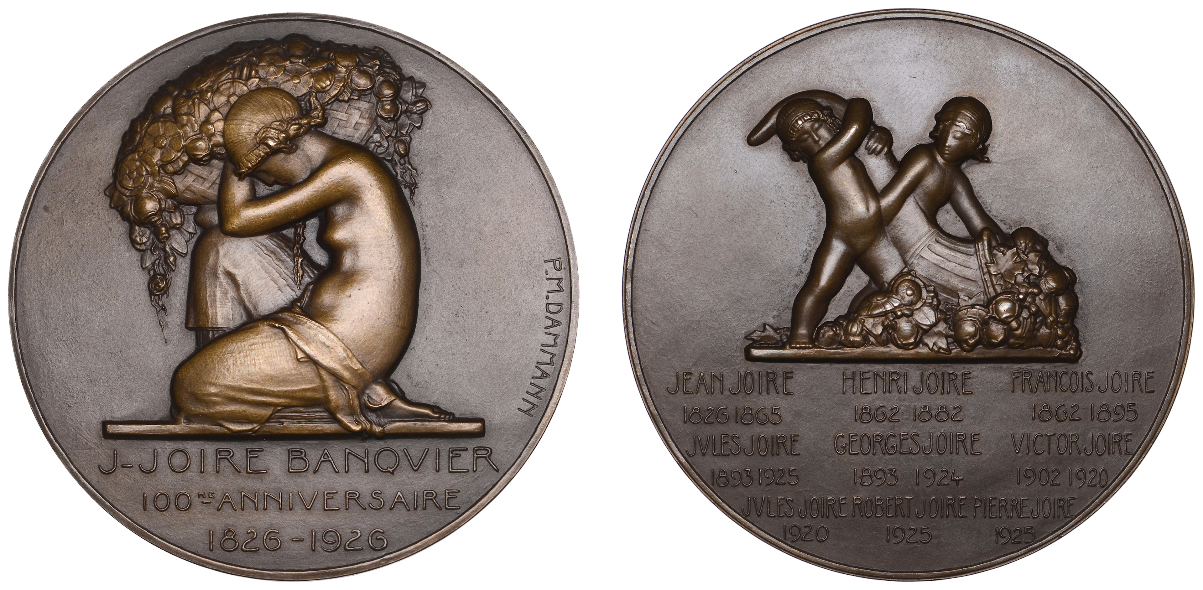 FRANCE, Centenaire de la Banque Joire, Tourcoing, 1926, an Art Déco