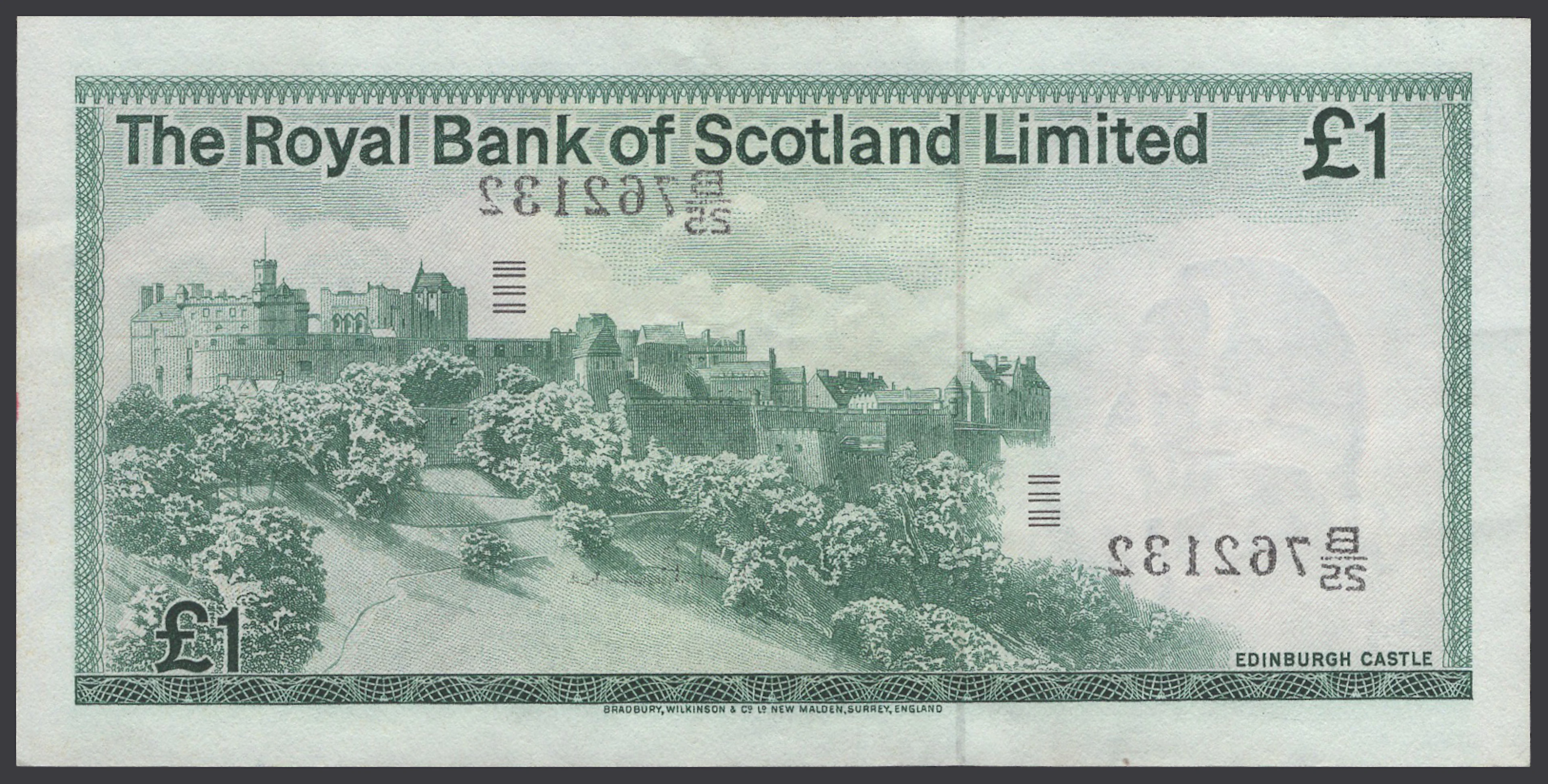 ERROR: Royal Bank of Scotland Limited, £1, 3 May 1977, serial number