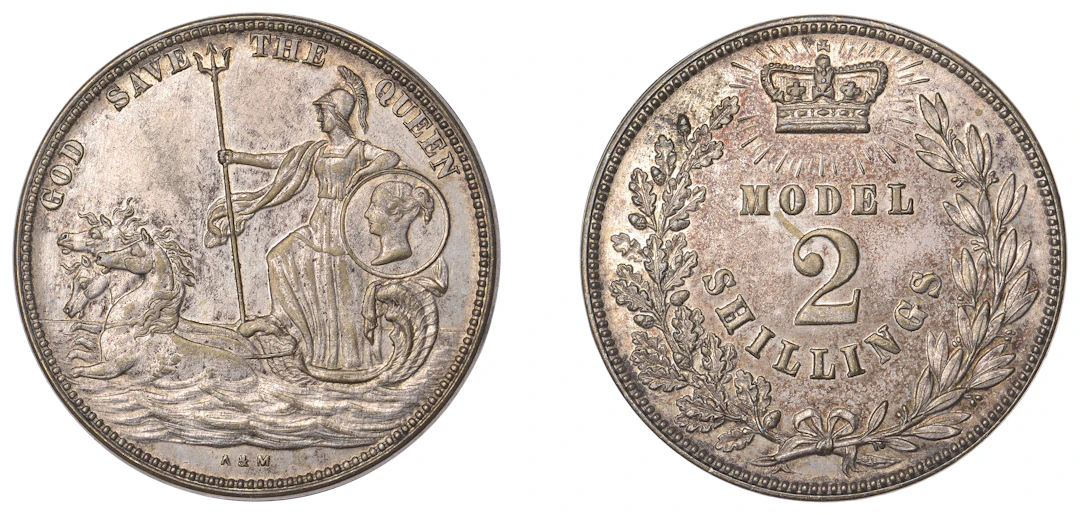 Victoria (1837-1901), Model or Pattern Two Shillings or Florin, undated