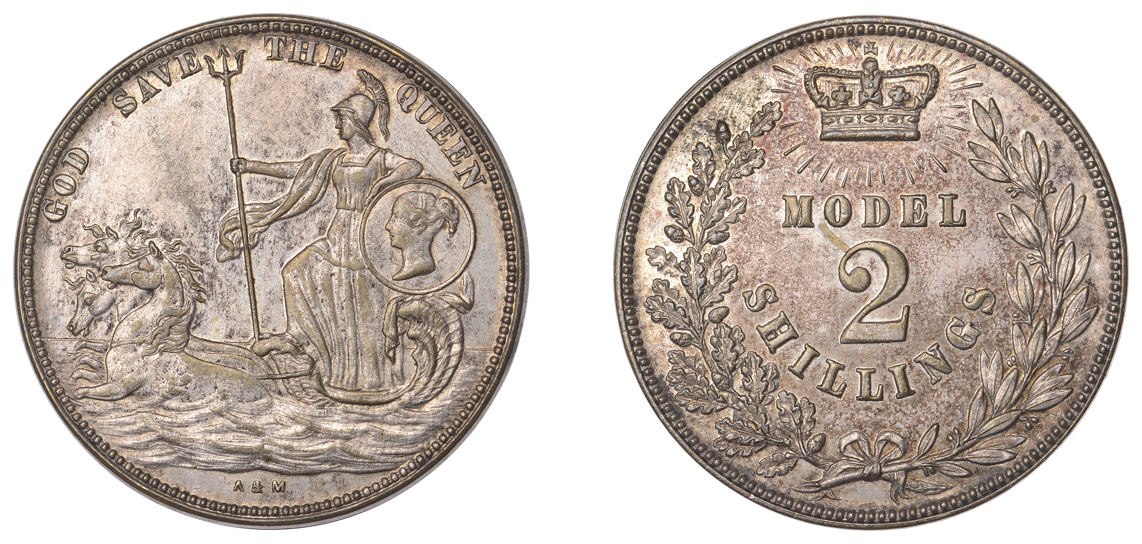 Victoria (1837-1901), Model or Pattern Two Shillings or Florin, undated