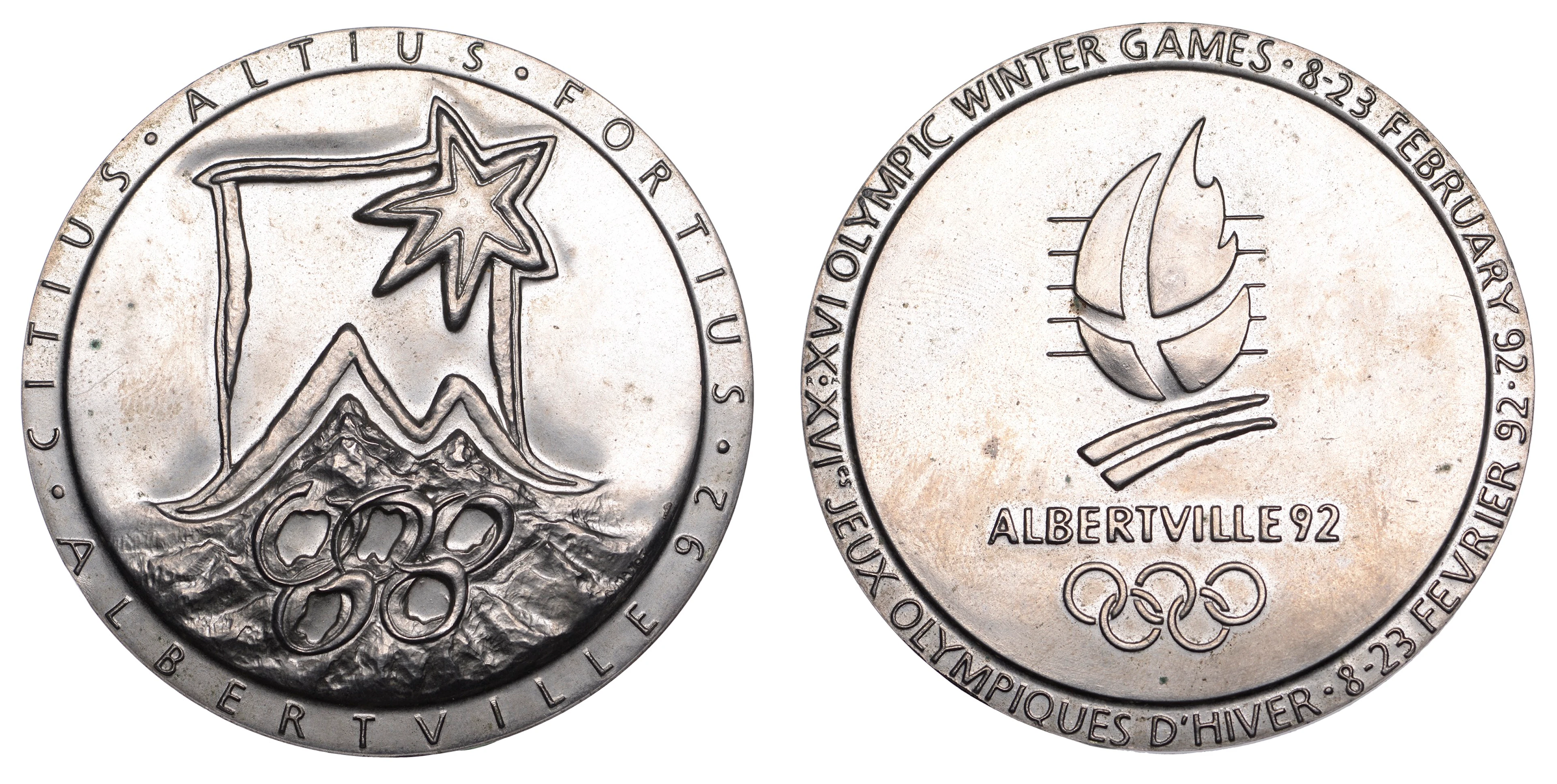 France, Winter Olympic Games, Albertville, 1992, a chromed steel Participant’s