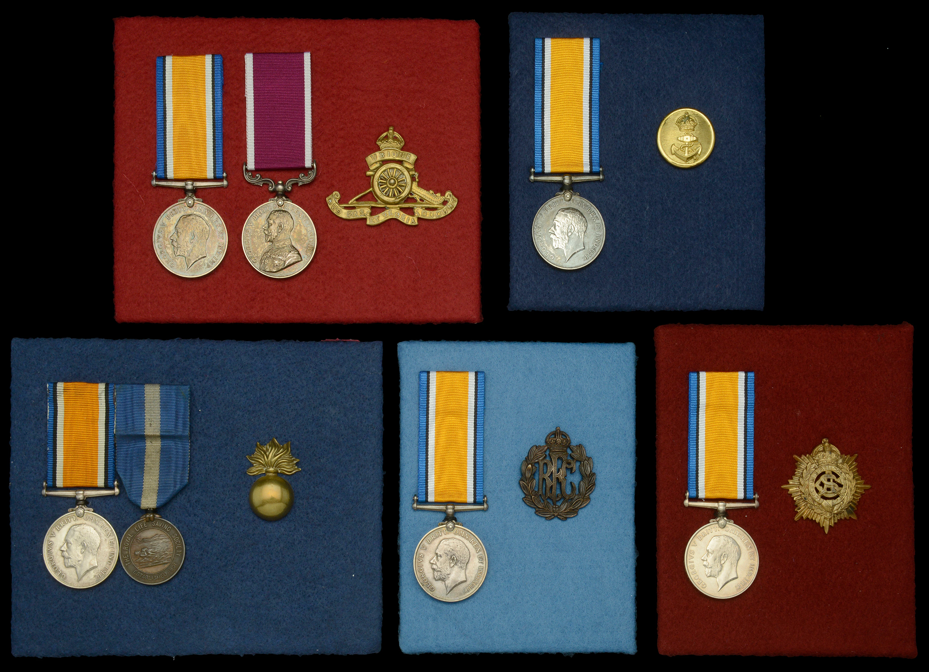 Pair: Gunner J. E. Glover, Royal Garrison Artillery British War Medal