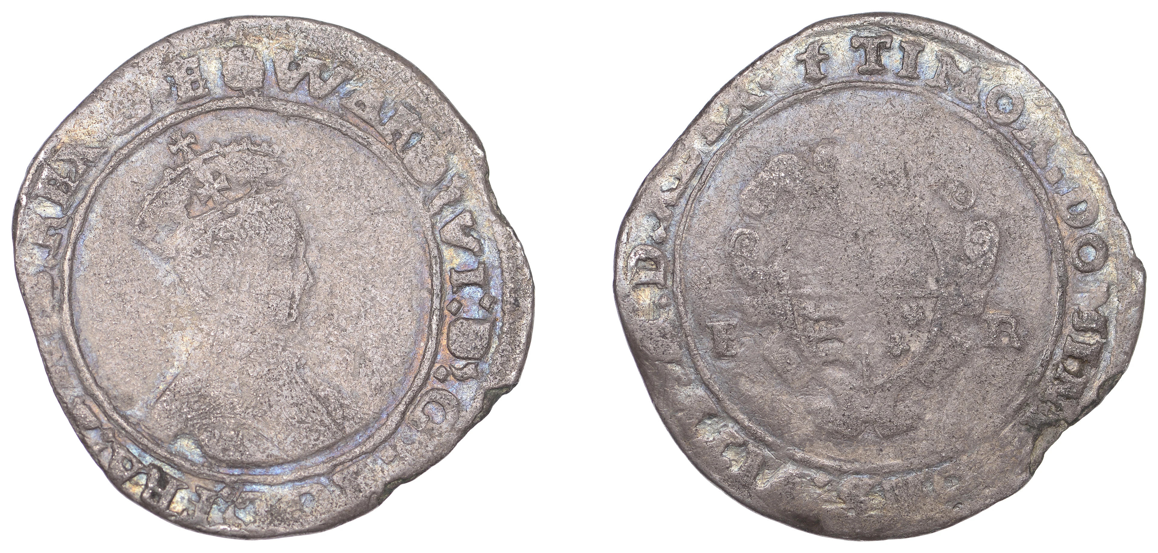Edward VI (1547-1553), Second period, 6 oz. issue, Shilling, Canterbury