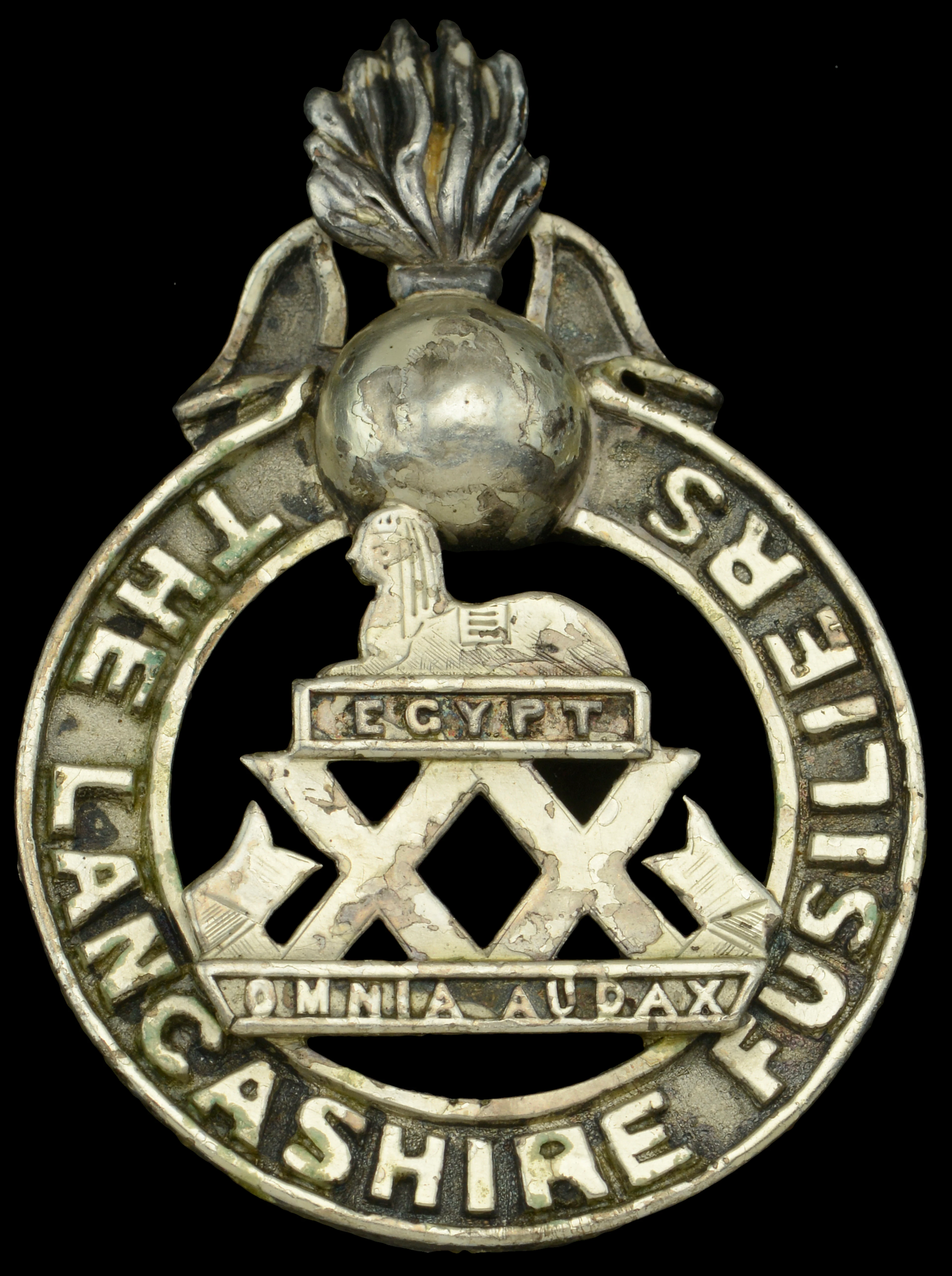 Lancashire Fusiliers, Officer’s Cap Badge. A good and finely made