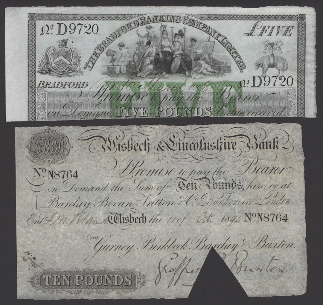 A Mixed Group of Provincial Banknotes, comprising Stamford, Spalding