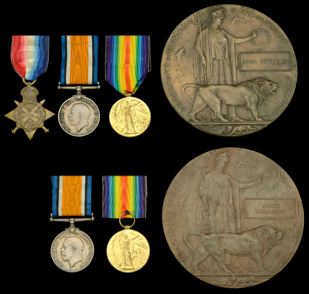 Family Group: Three: Sergeant J. Rowlands, 2nd Battalion, Royal Welsh