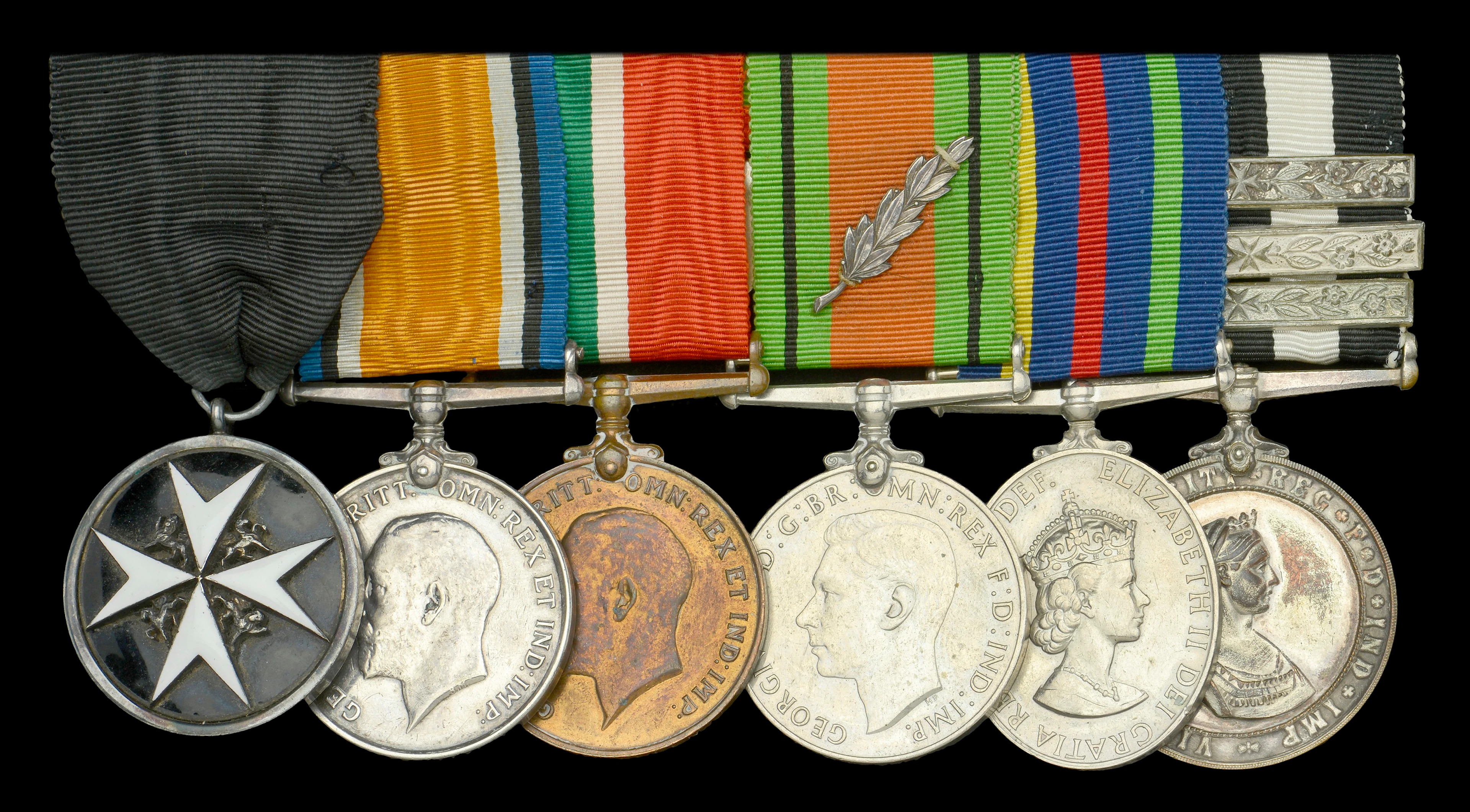 A scarce post-War Order of St. John group of six awarded to Warden