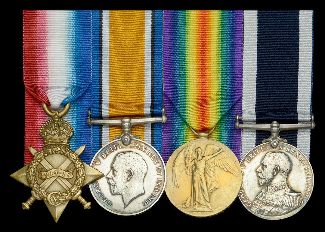 Four: Chief Petty Officer W. E. Wells, Royal Navy, who survived the