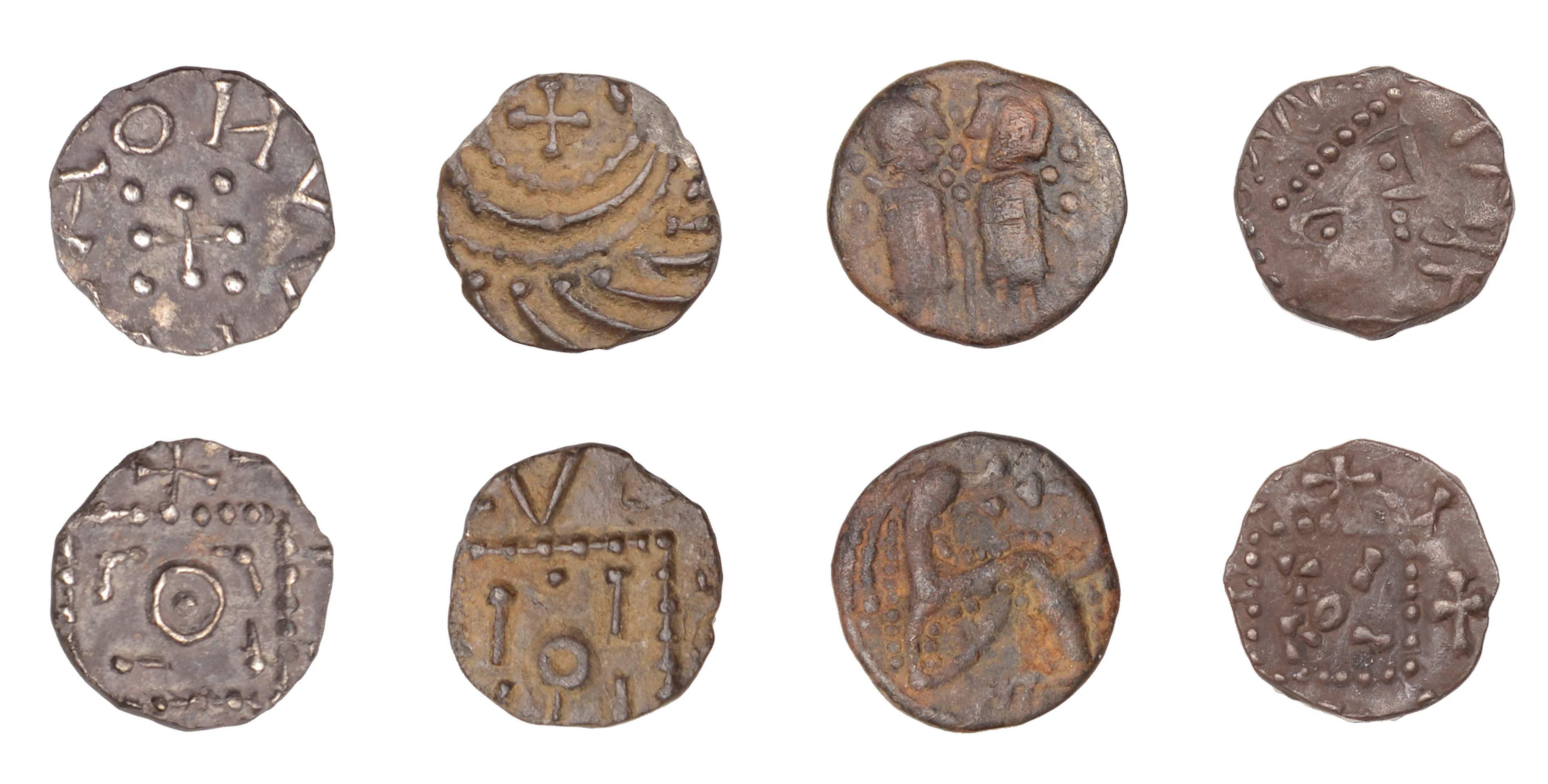 Early Anglo-Saxon Period, Sceatta, Secondary series N, type 41, two