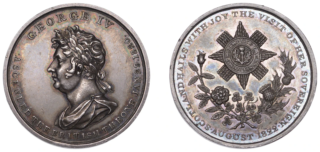 George IV, Visit to Scotland, 1822, a silver medal, unsigned (by J.G.