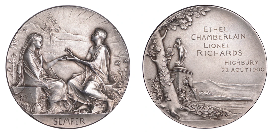 FRANCE, Médaille de mariage [Marriage Medal], 1895 [struck 1901]