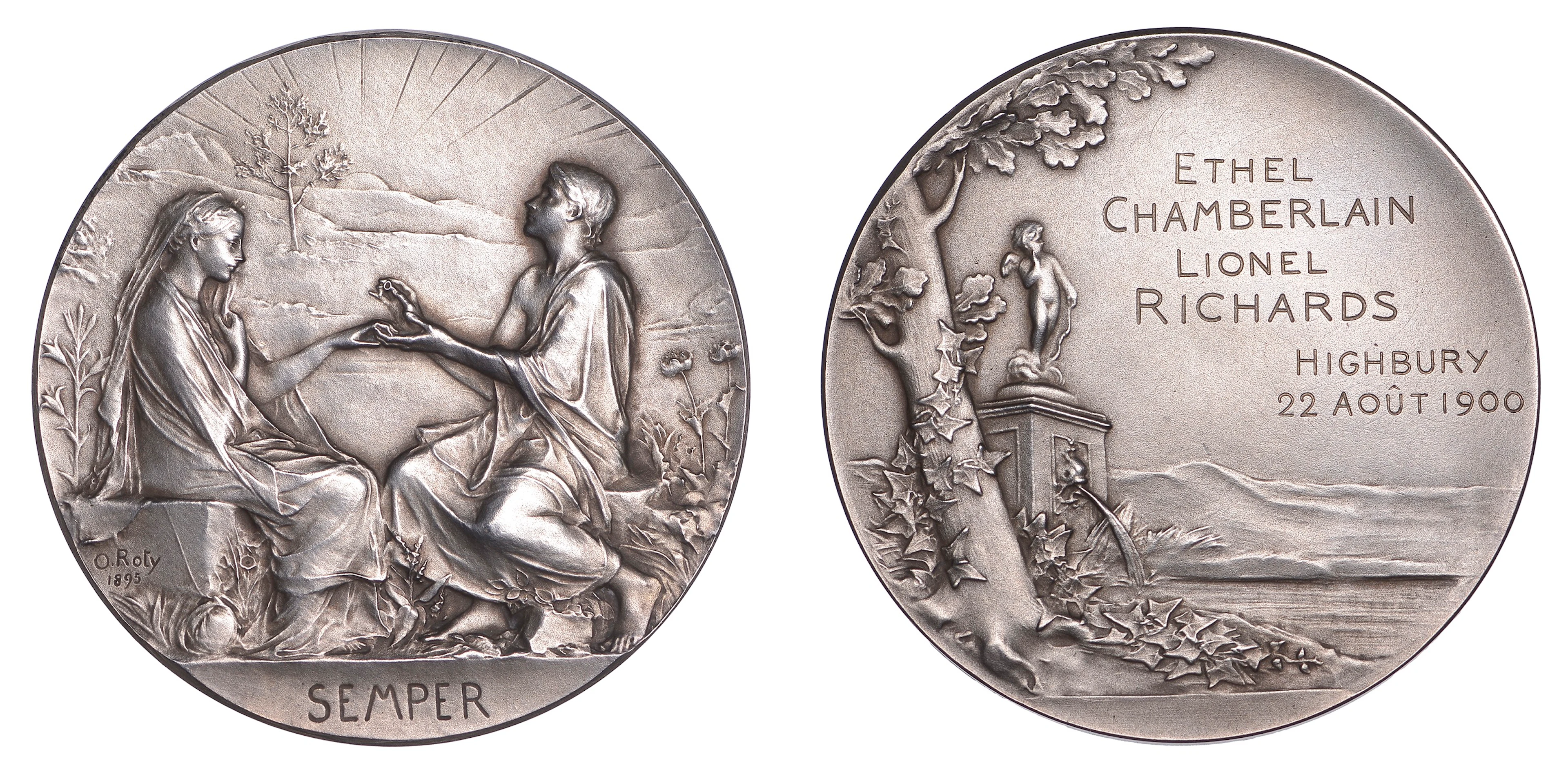FRANCE, Médaille de mariage [Marriage Medal], 1895 [struck 1901]