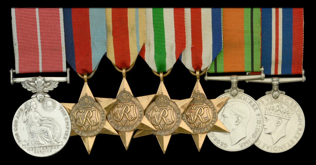 A Second War ‘Normandy operations’ military division B.E.M. group