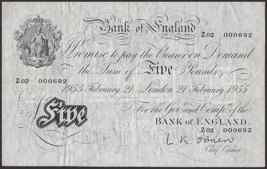 Bank of England, Leslie K. O’Brien, a sizeable and comprehensive group