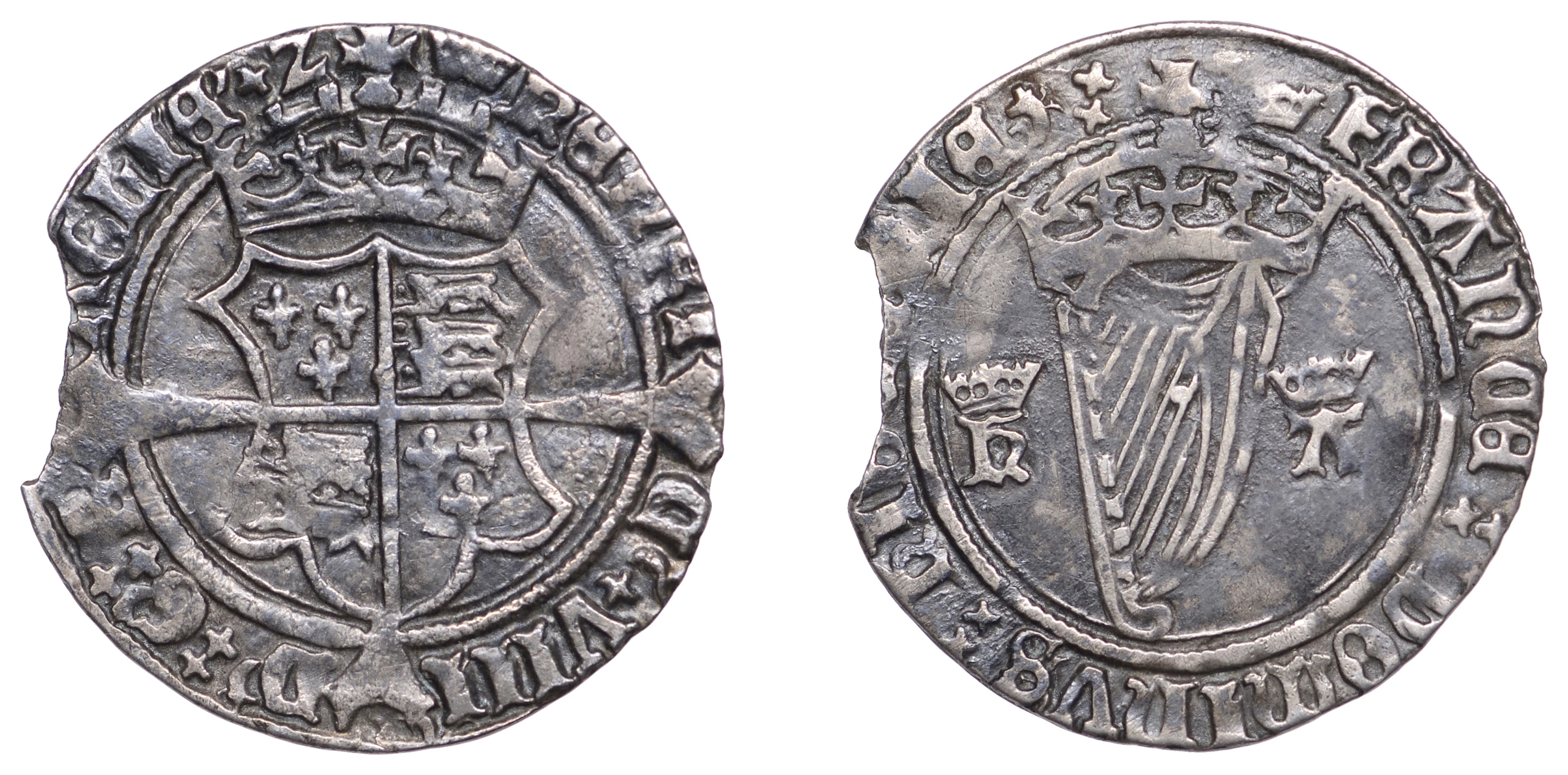 Henry VIII (1509-1547), First Harp issue (1534-40), Groat, mm. crown