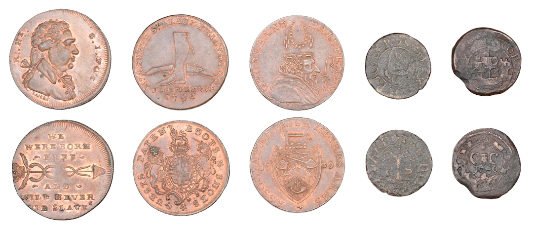 Ireland, Co WICKLOW, Cronebane, Irish Mine Co, Halfpenny, 1789, edge