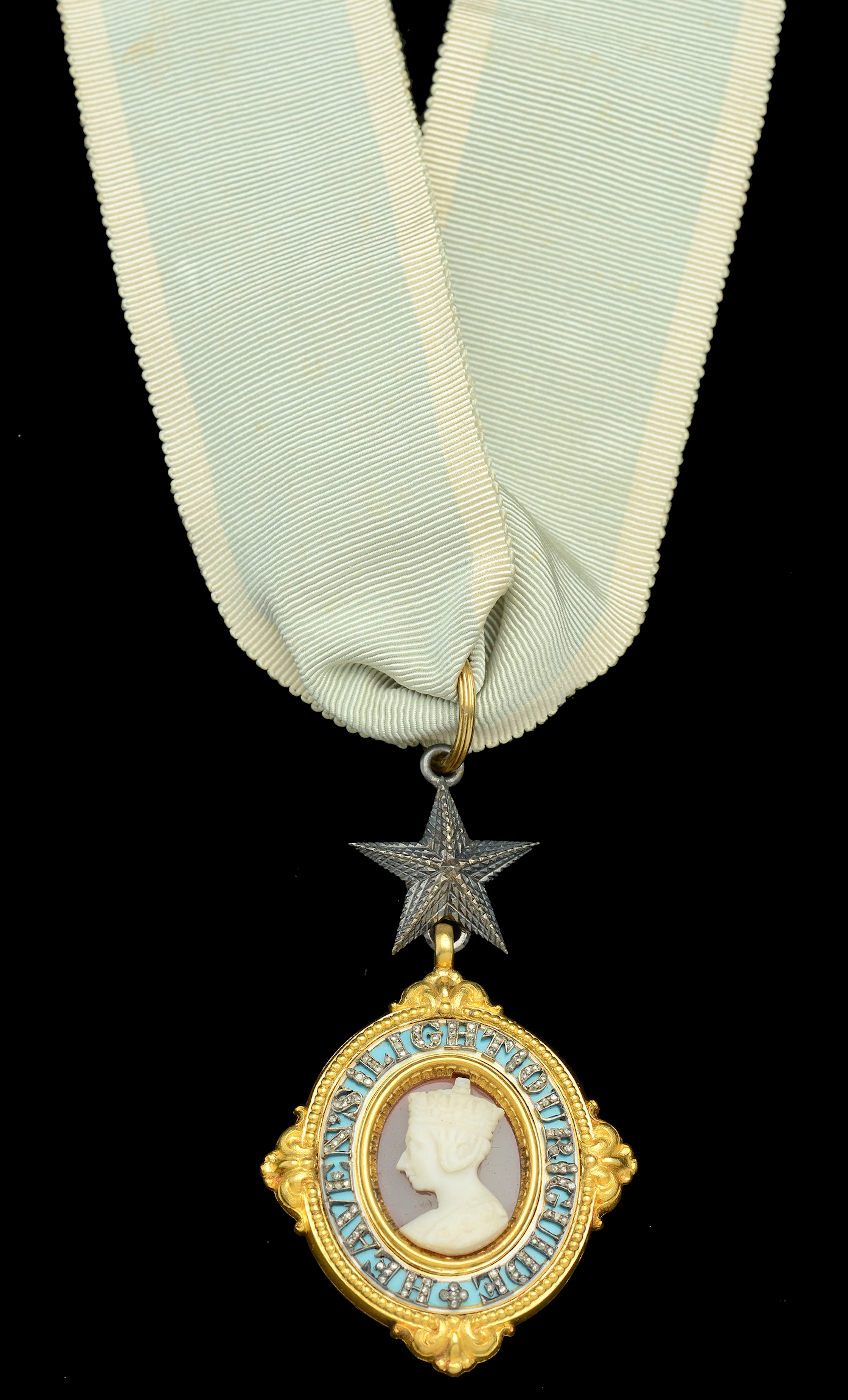 The Most Exalted Order of the Star of India, C.S.I., Companion’s neck
