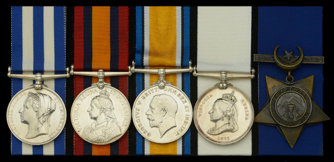 A superb Arctic 1875-76 group of five awarded to Lieutenant-Commander