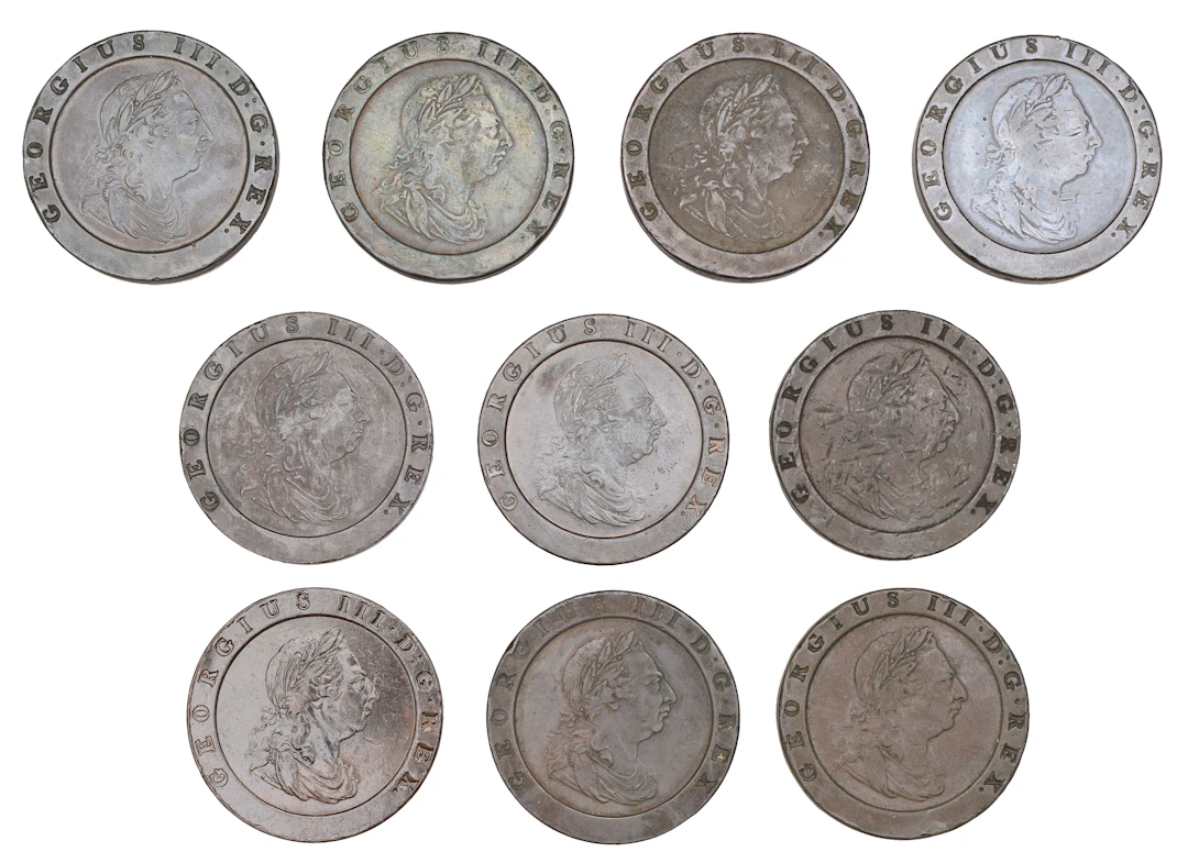 George III, Cartwheel Twopences, 1797 (S 3776) [10]. Fine or better £200-£300