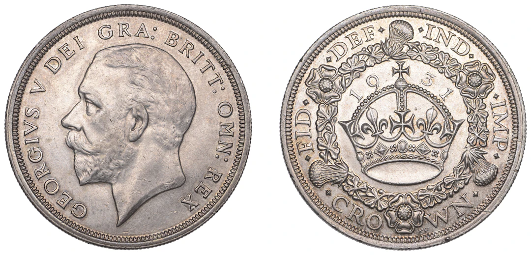 George V (1910-1936), Crown, 1931 (ESC 3639; S 4036). Some edge nicks