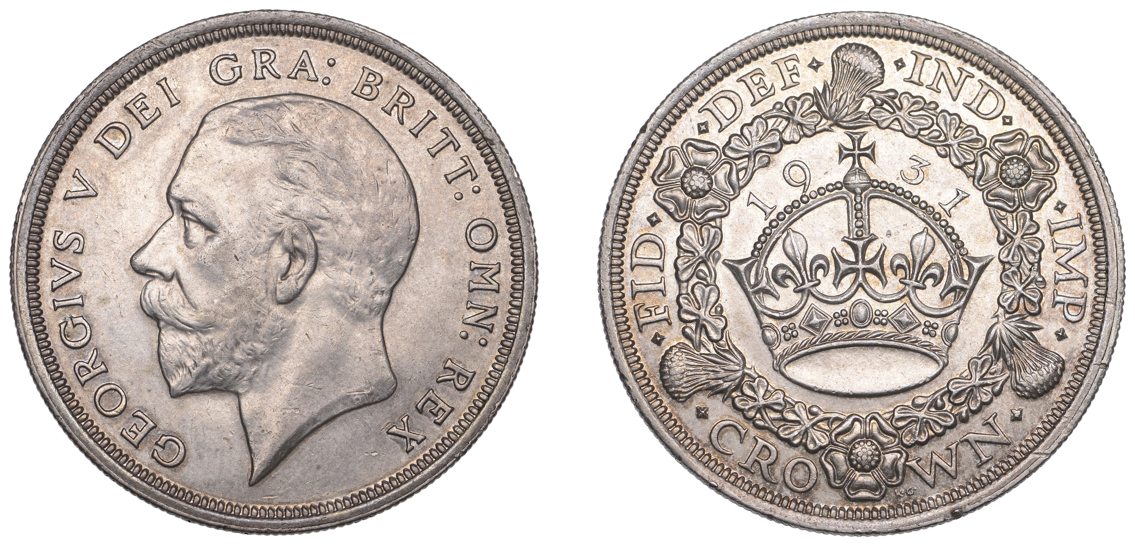 George V (1910-1936), Crown, 1931 (ESC 3639; S 4036). Some edge nicks