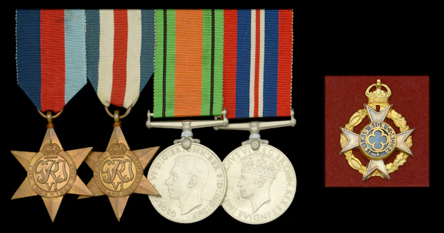 The Second War campaign group of four awarded to Captain The Reverend