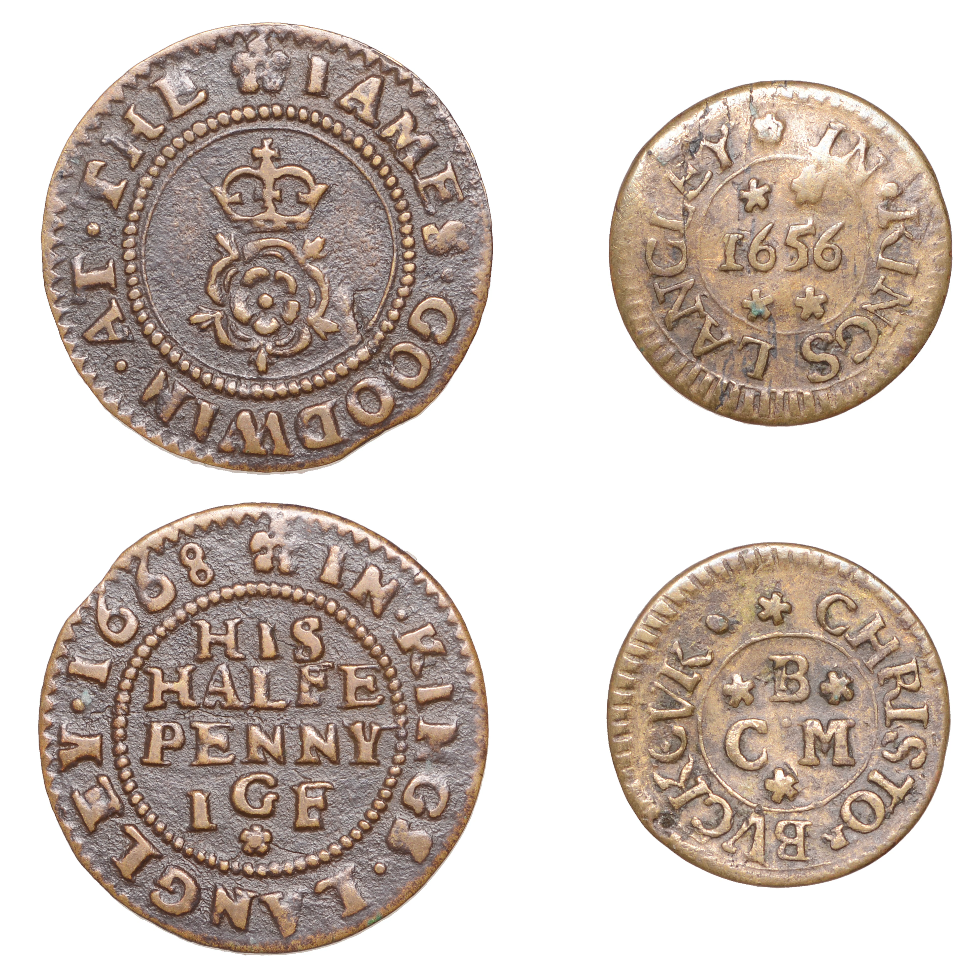 HERTFORDSHIRE, Kings Langley, Christo[phe]r Buckcuk, Farthing, 1656