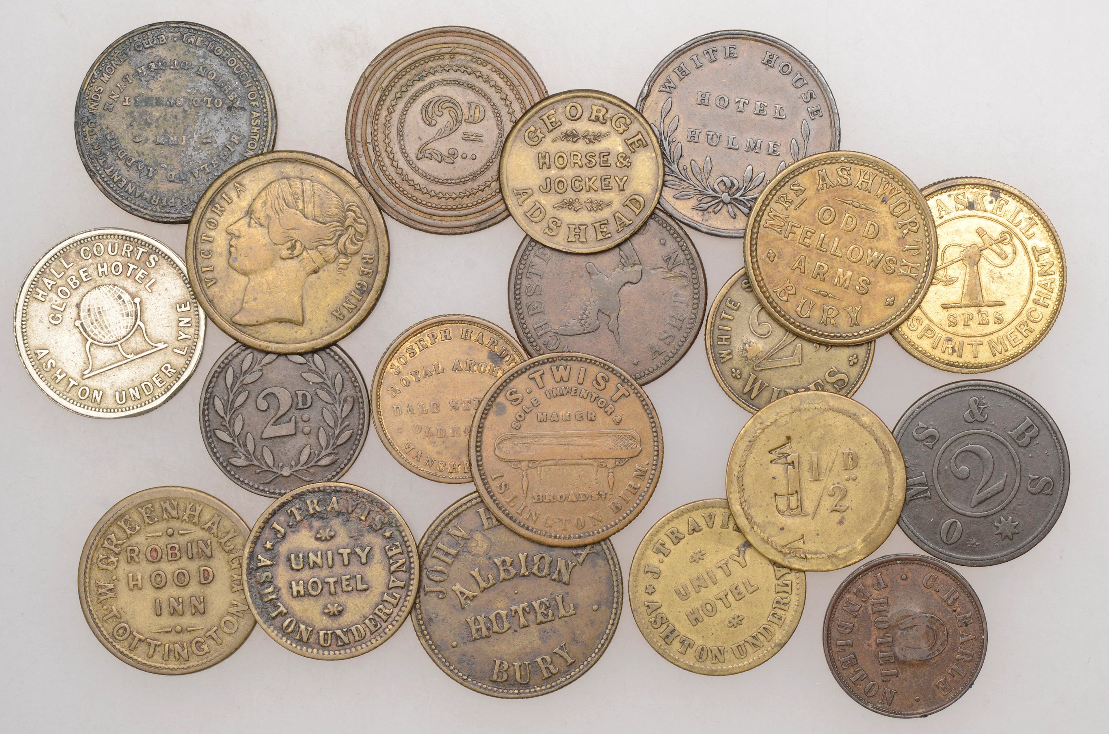 Miscellaneous Tokens and Checks, LANCASHIRE, Ardwick, George & Dragon