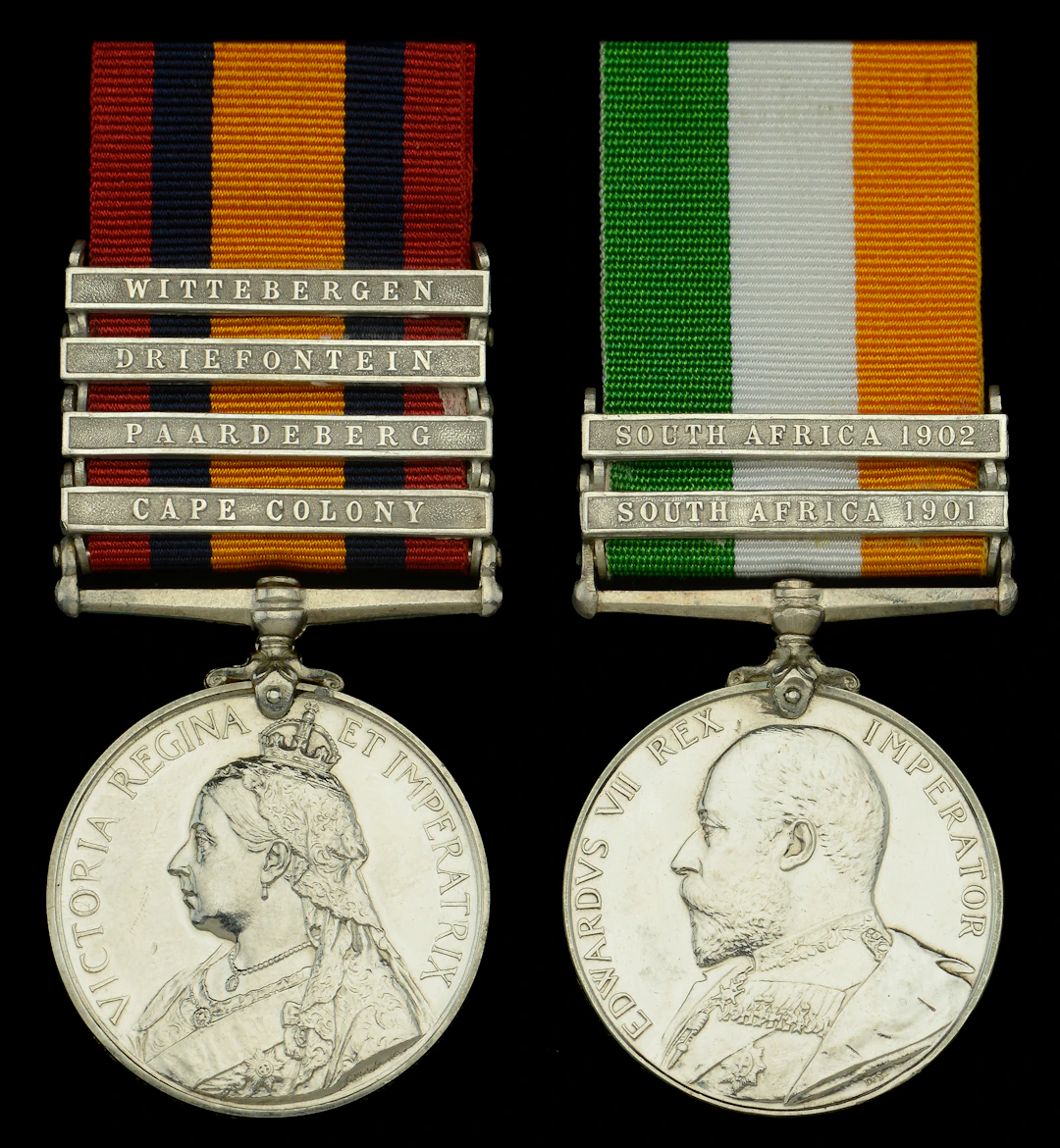 Pair: Private W. D. Taylor, Royal Highanders (Black Watch), who was