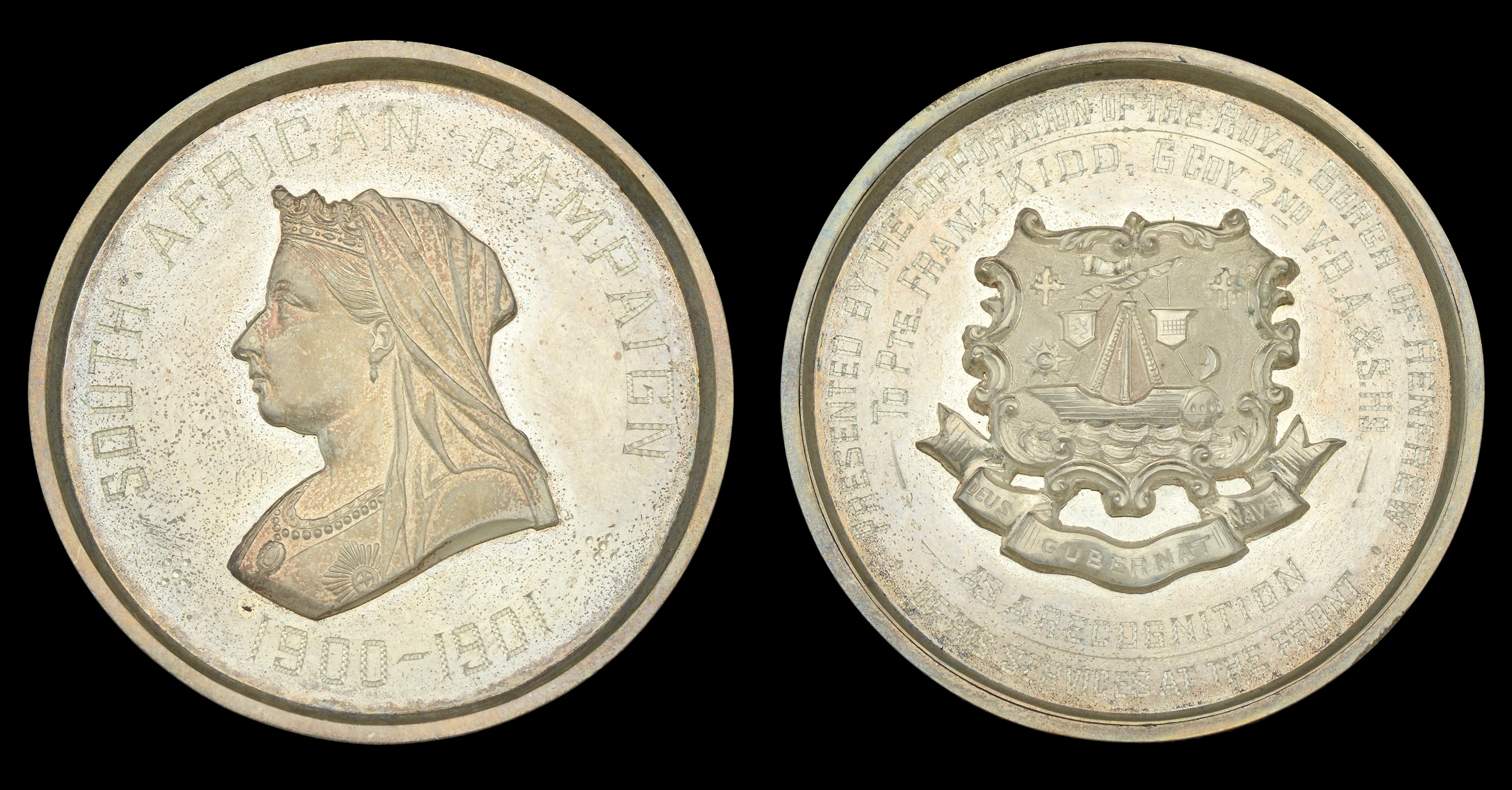 Renfrew Tribute Medal 1900-1901, a superb silver medal, 50 mm, the