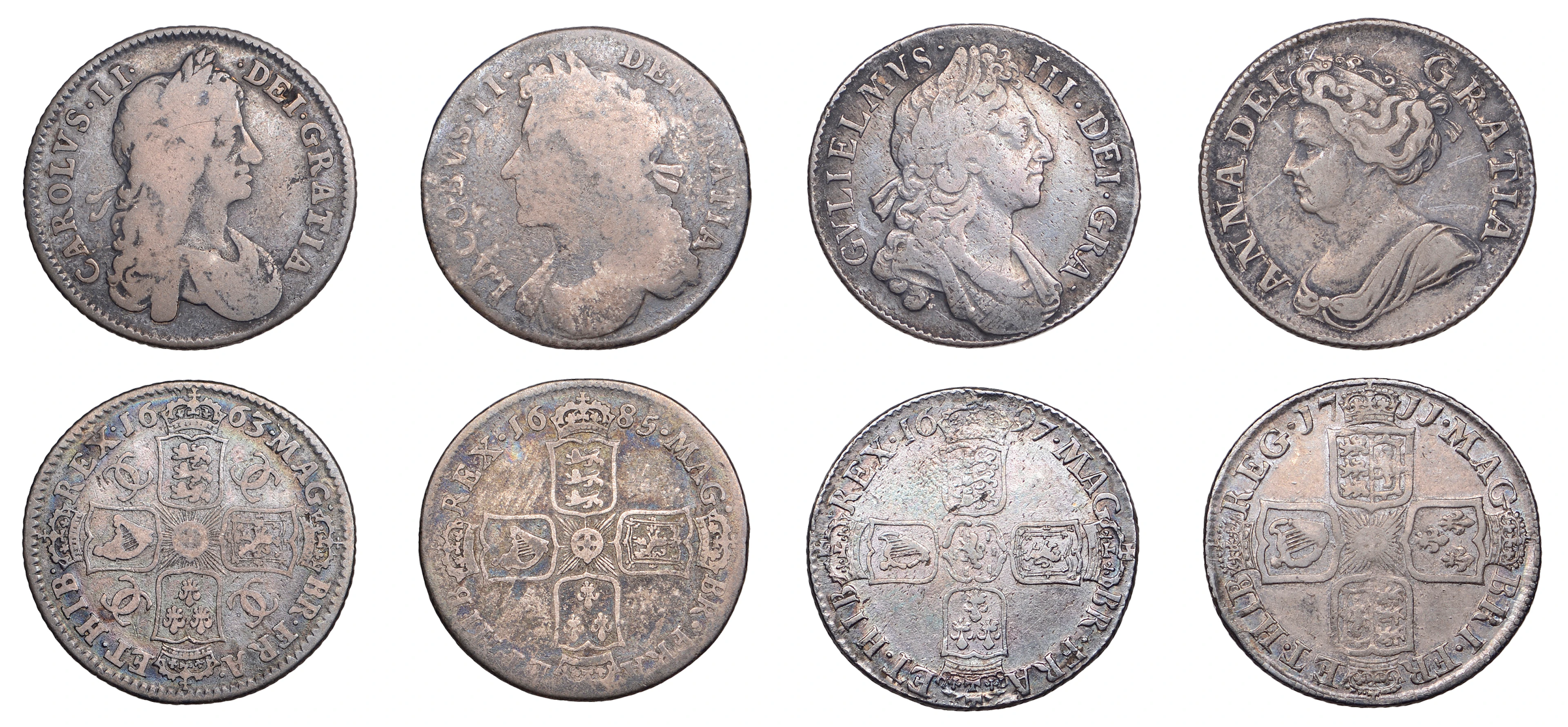 Charles II, Shilling, 1663, first bust variety (ESC 506; S 3372);
