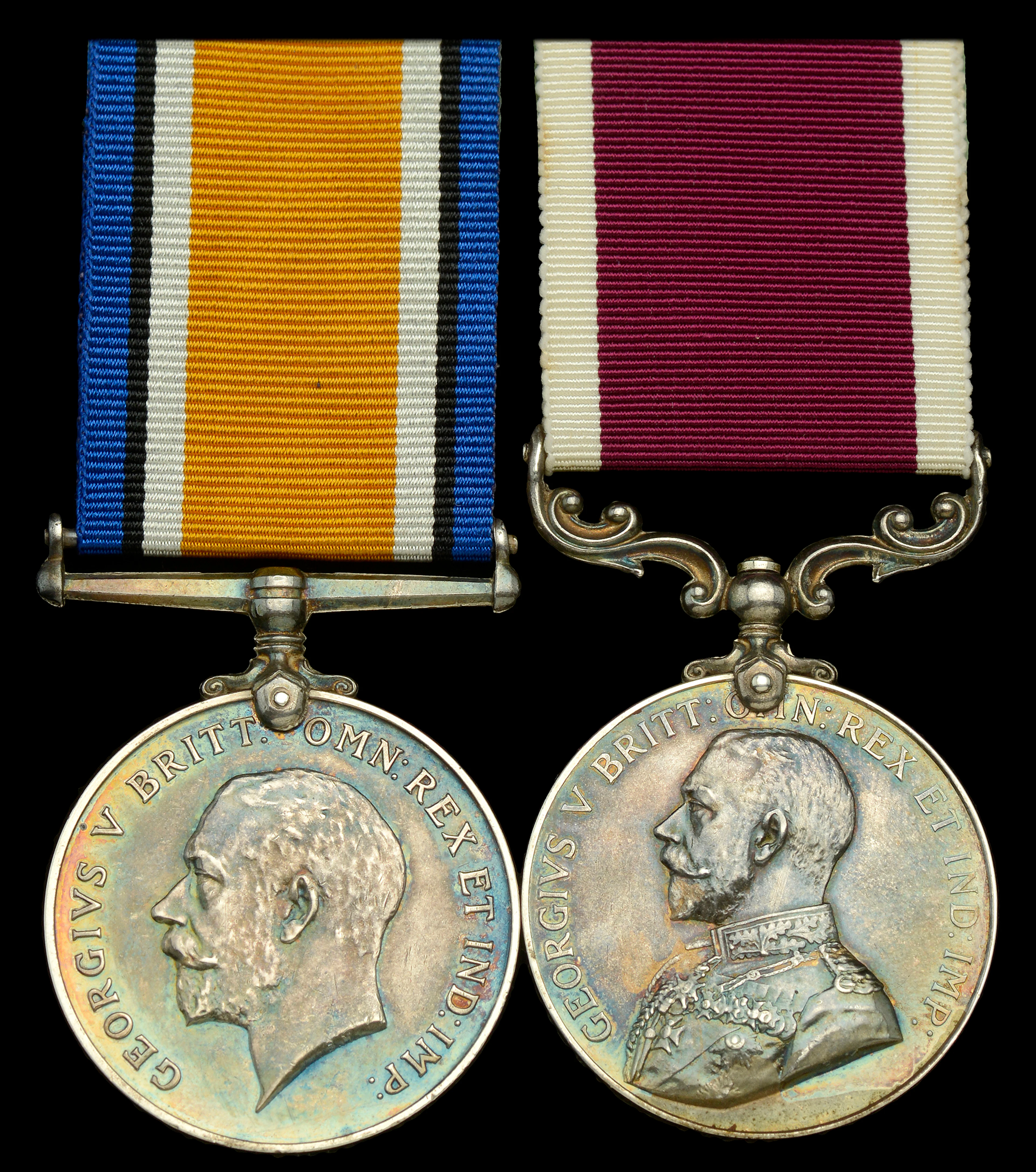 Pair: Acting Regimental Sergeant-Major Oliver Bills, Auxiliary Force
