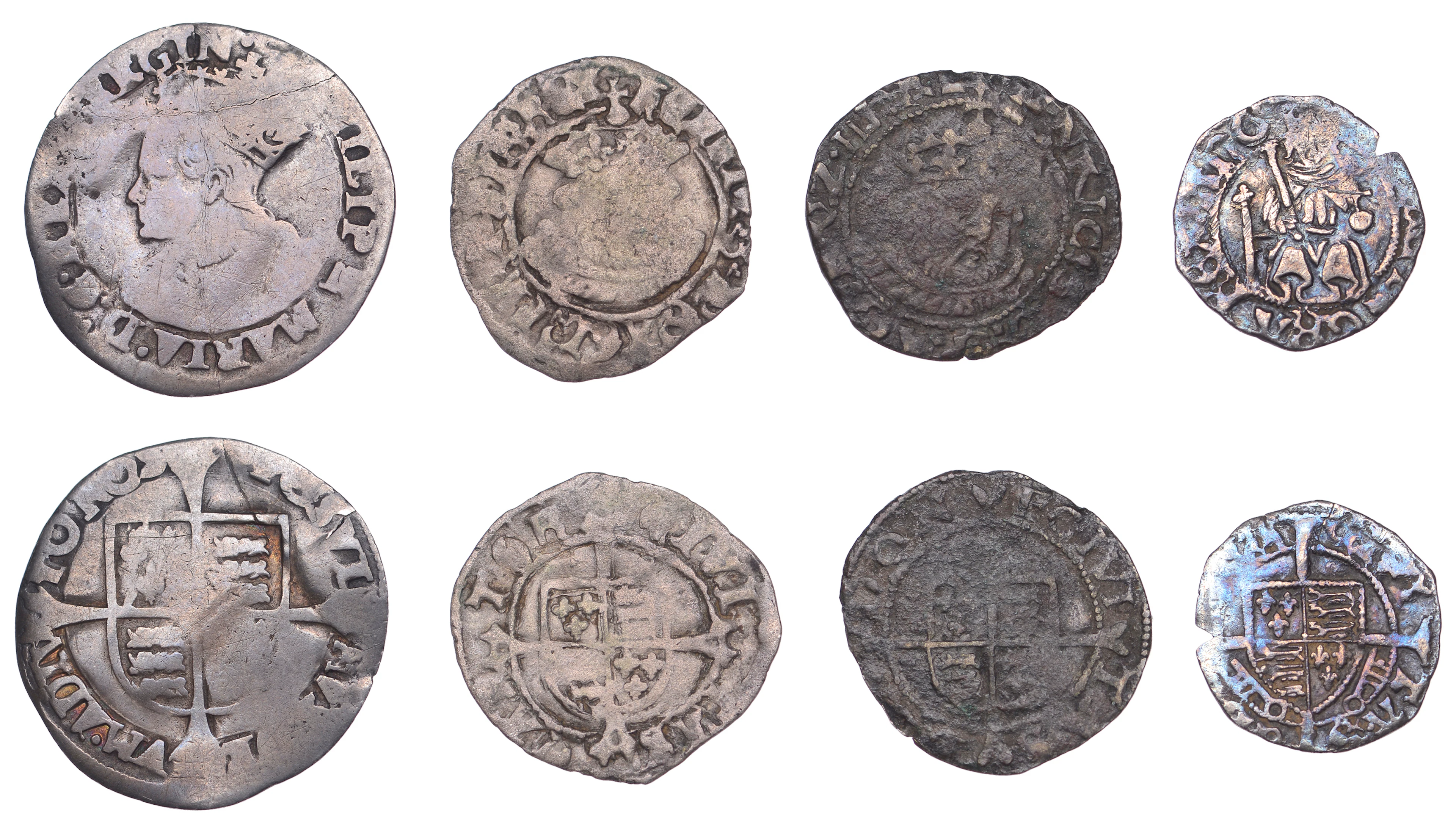 Henry VII, Penny, Sovereign type, York, Abp Rotherham, mm. unclear