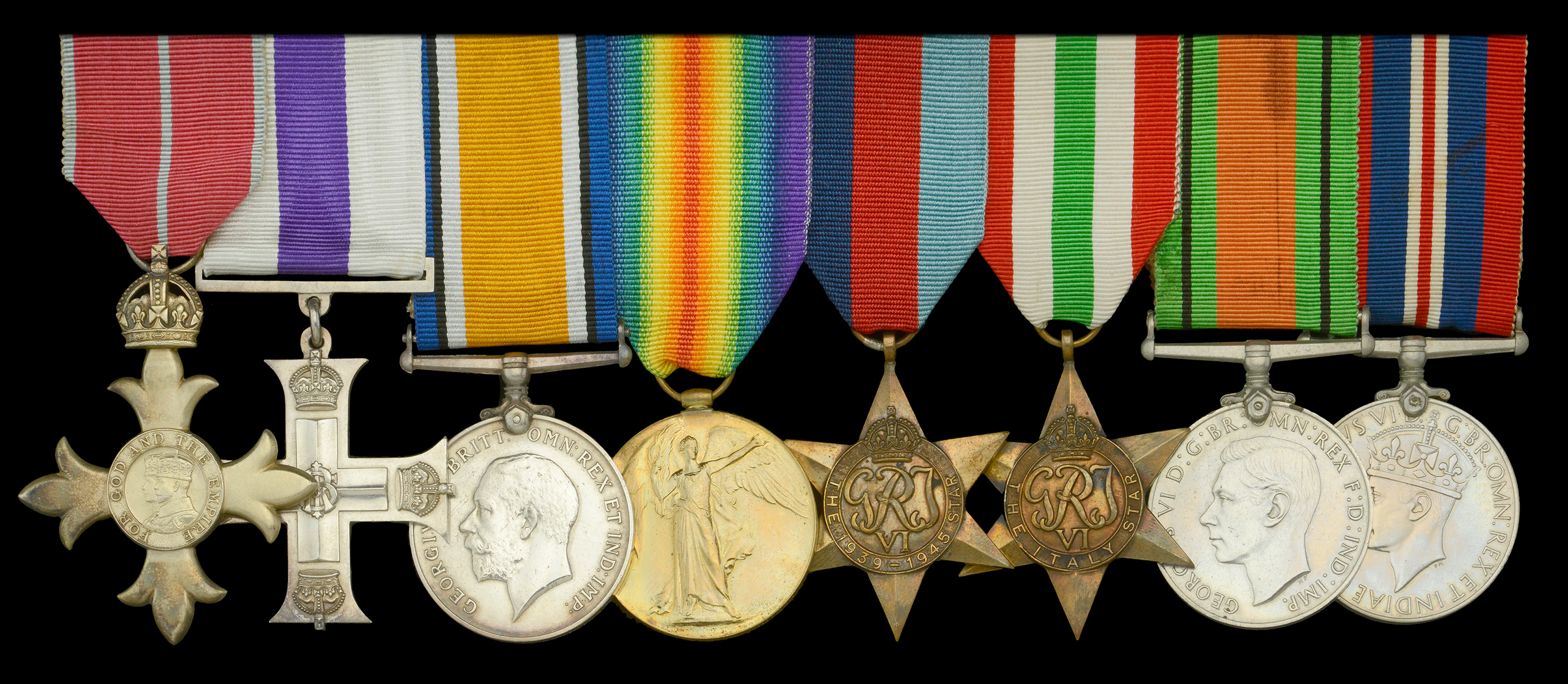 A Second War ‘Italy campaign’ O.B.E., Great War ‘Western Front’ M.C.