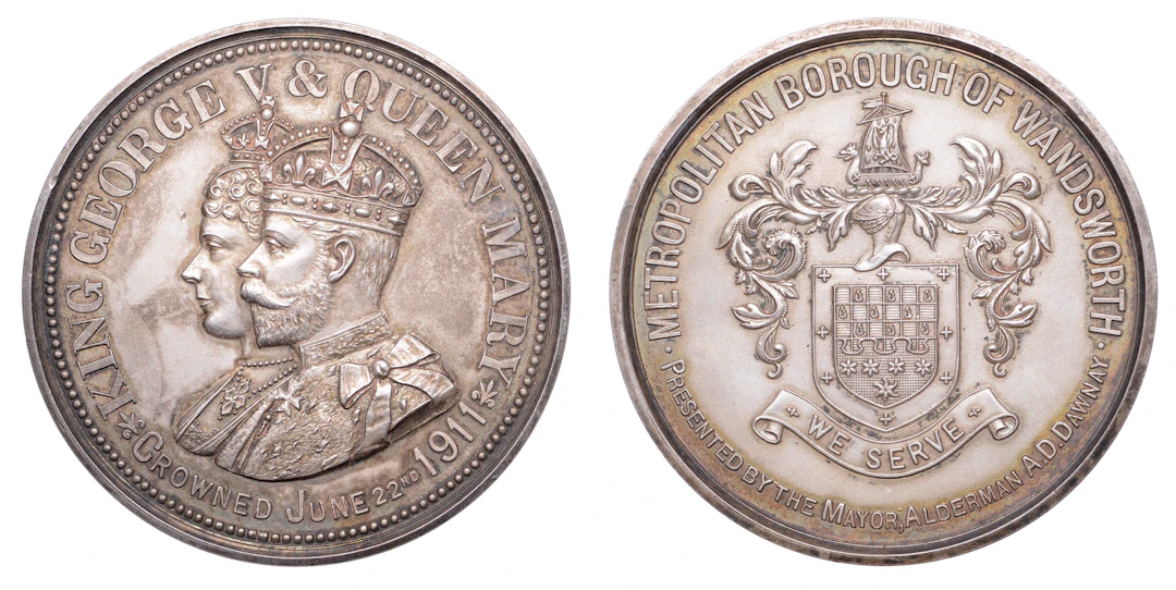 George V, Coronation, 1911, a silver medal, unsigned, for the Metropolitan